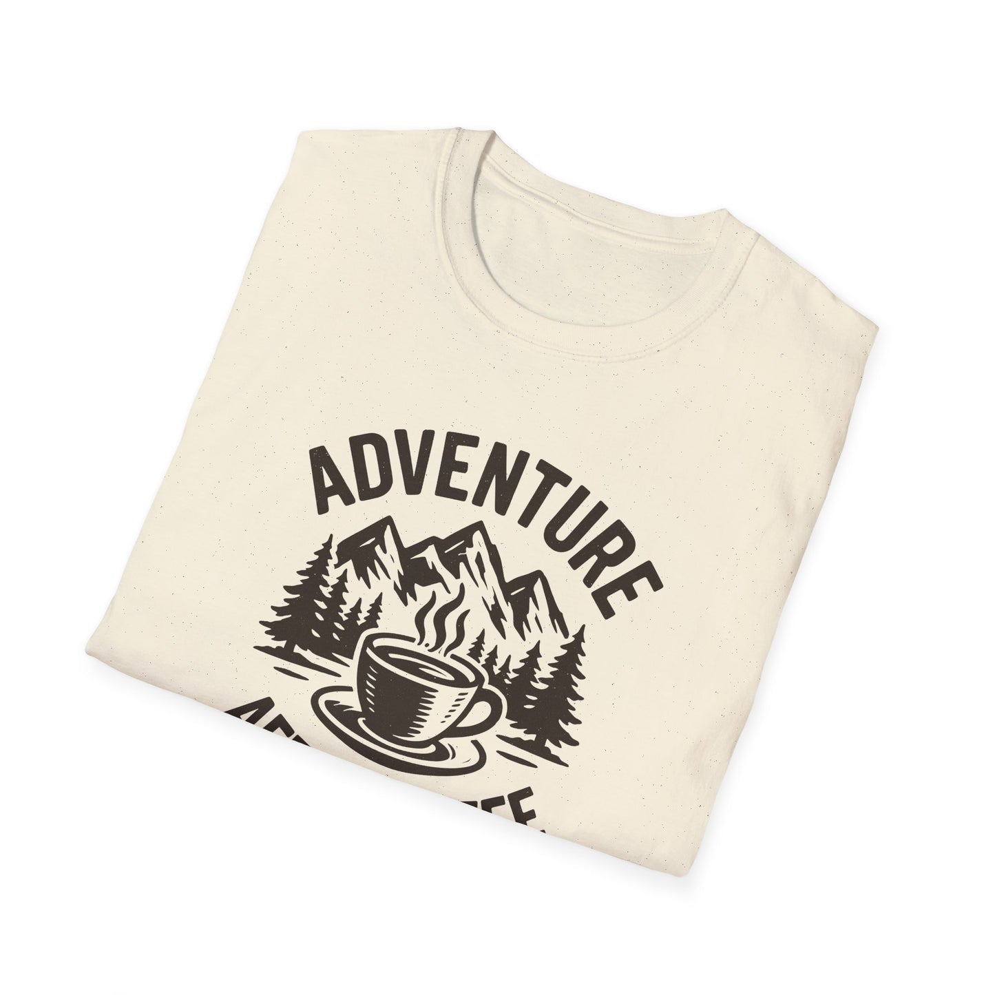 Adventure After Coffee Shirt | Coffee Hiking Tee for Nature Lovers | Minimalist Mountain Graphic T-Shirt | Outdoorsy Gift for Him or Her