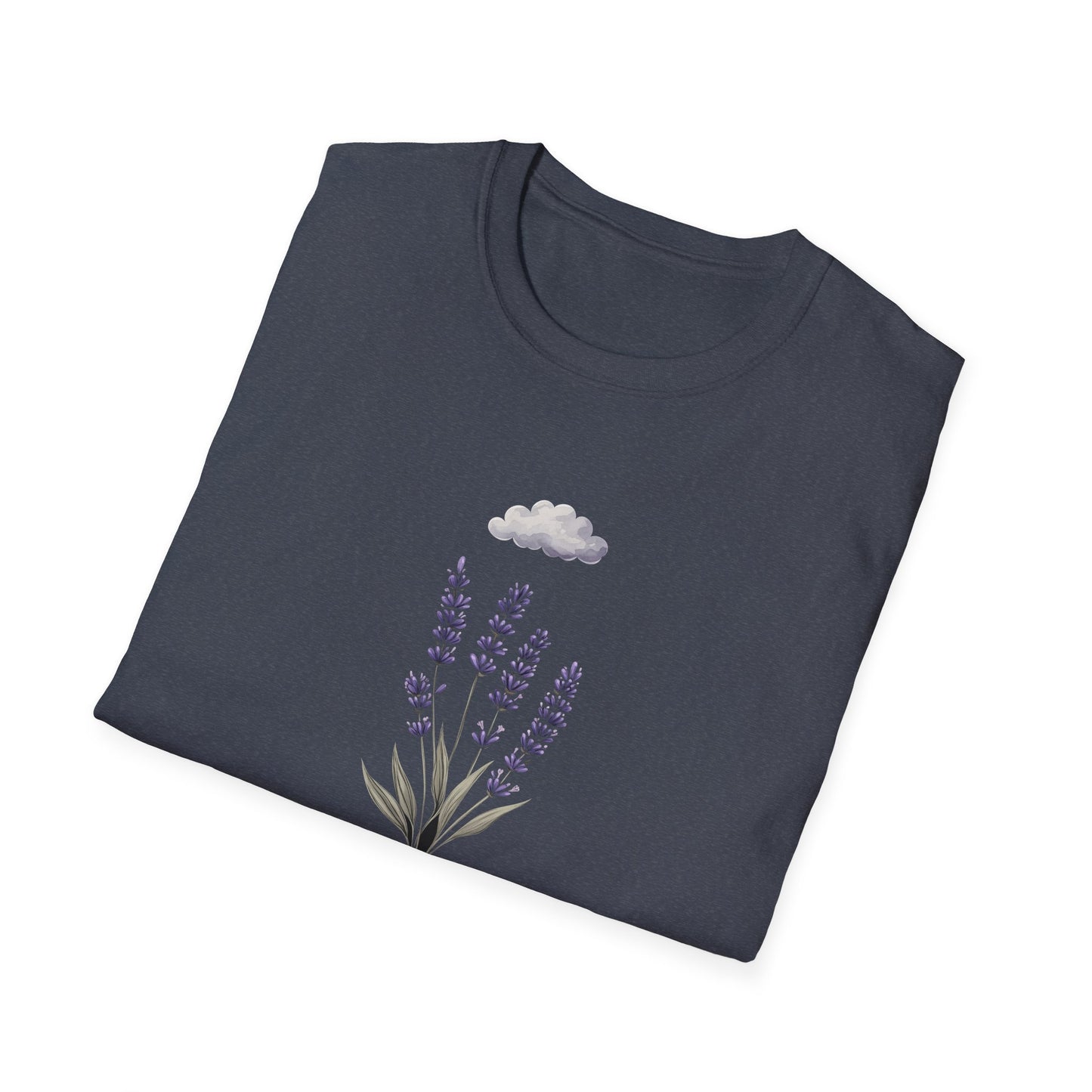 Lavender Calm T-Shirt | Wildflower Shirt for Women | Botanical Nature Mood Tee | Minimalist Floral T-Shirt | Soft Retro Gift for Her