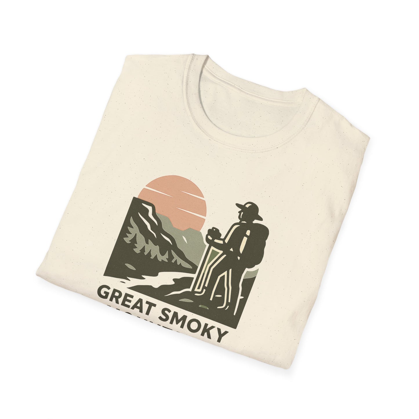 Great Smoky Mountains National Park Shirt | Vintage Hiking T-Shirt with Coordinates | Smoky Mountains Hiker Gift | Retro Nature Lover Tee