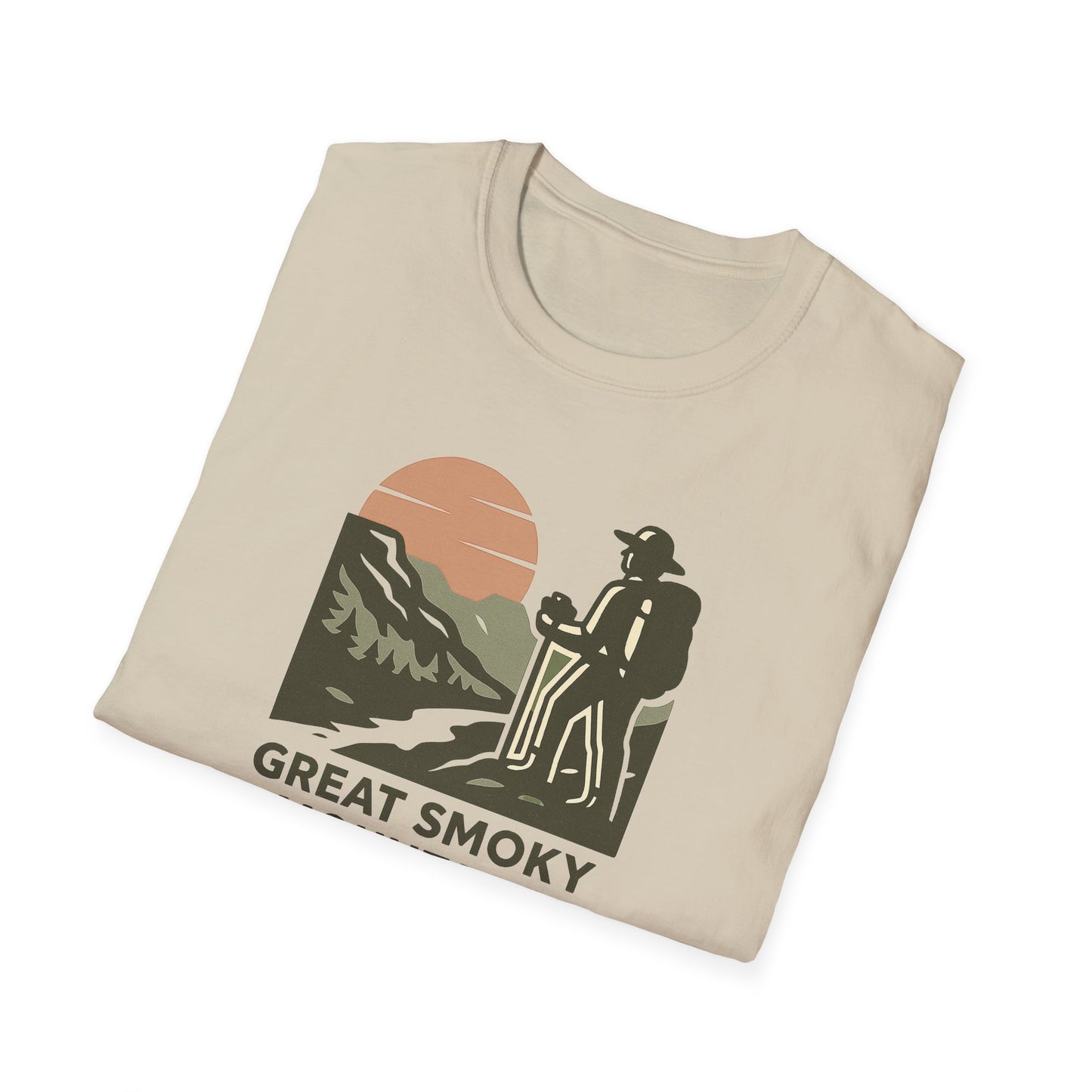 Great Smoky Mountains National Park Shirt | Vintage Hiking T-Shirt with Coordinates | Smoky Mountains Hiker Gift | Retro Nature Lover Tee
