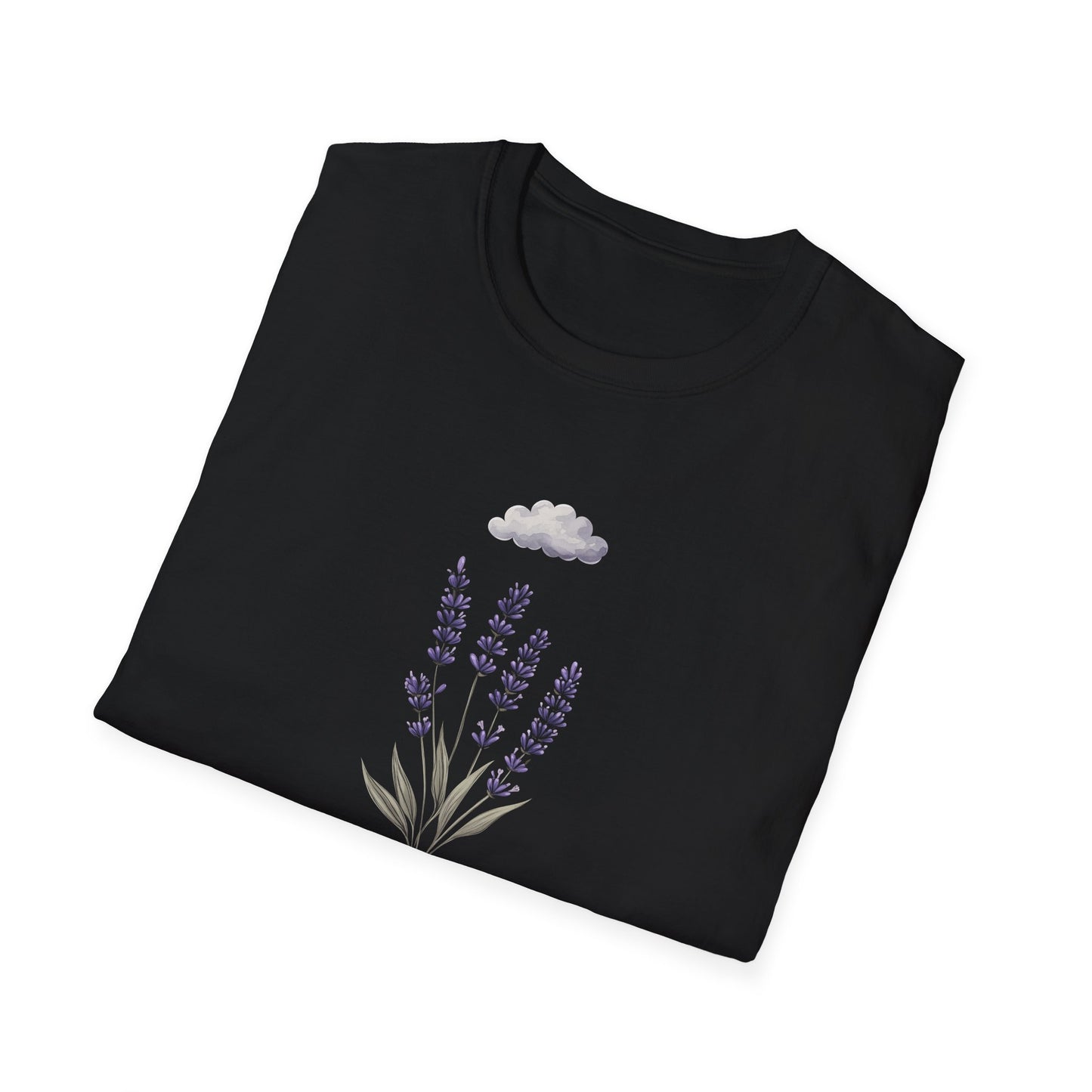 Lavender Calm T-Shirt | Wildflower Shirt for Women | Botanical Nature Mood Tee | Minimalist Floral T-Shirt | Soft Retro Gift for Her