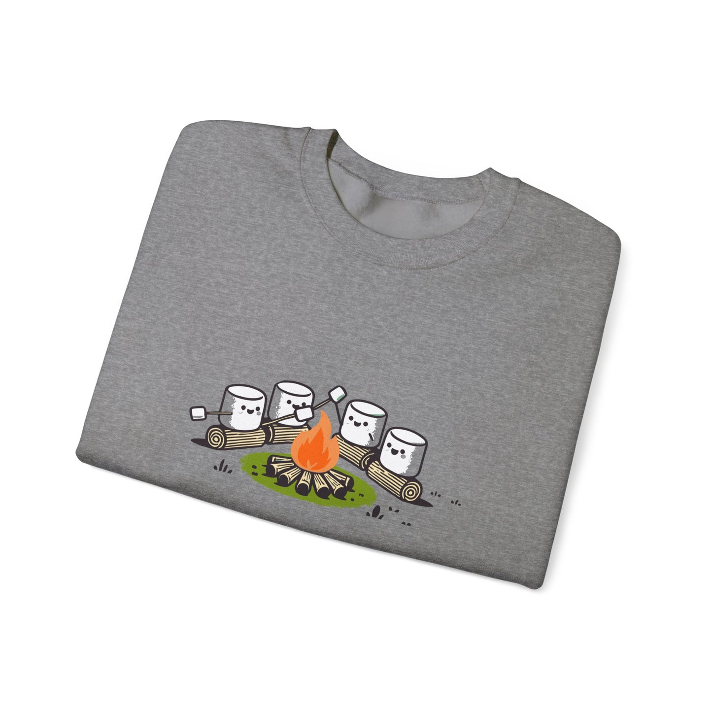 Campfire Marshmallows Sweatshirt - Cute Outdoor Camping Graphic Sweatshirt | Unisex