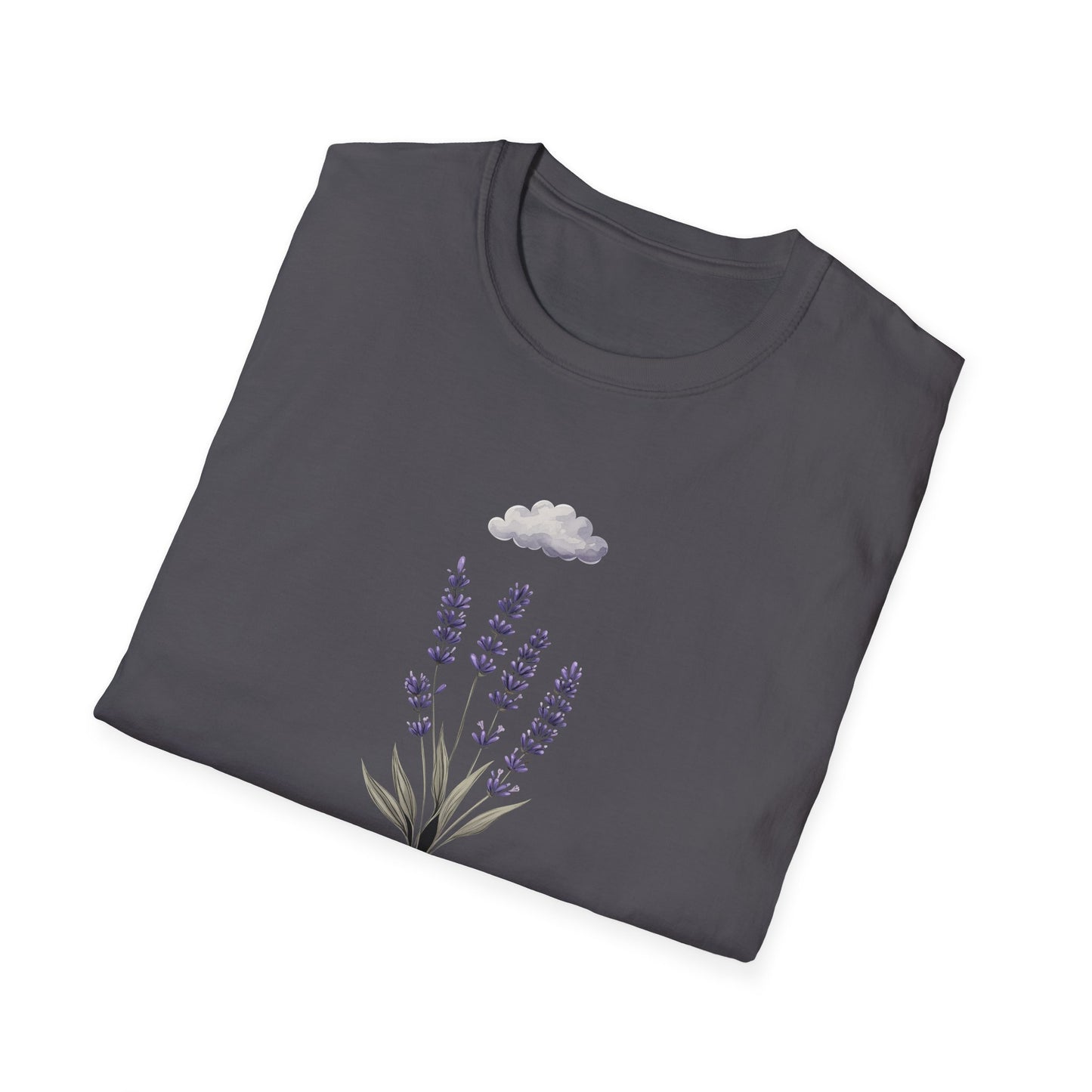 Lavender Calm T-Shirt | Wildflower Shirt for Women | Botanical Nature Mood Tee | Minimalist Floral T-Shirt | Soft Retro Gift for Her