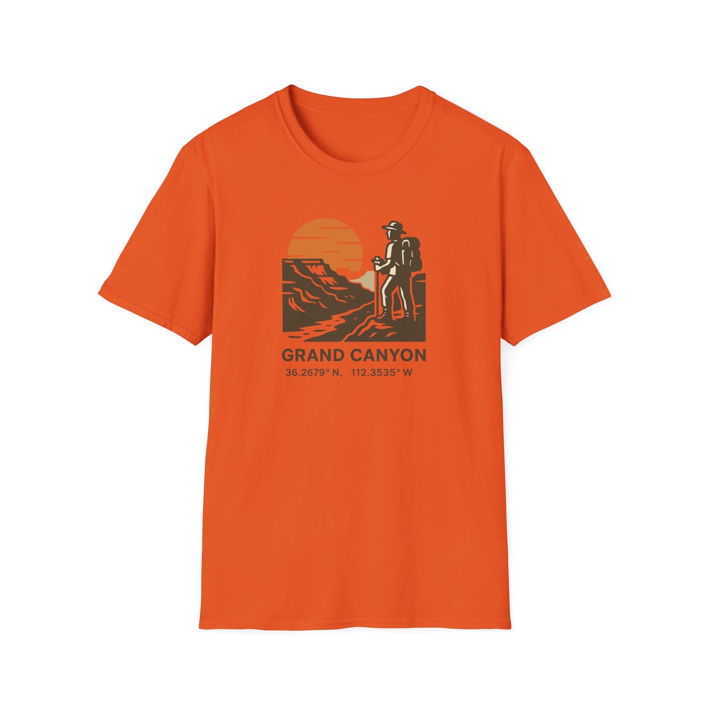 Grand Canyon Shirt with Coordinates | Vintage National Park Hiking Tee | Arizona Nature T-Shirt | Rim to Rim Trail Shirt | Outdoor hike Gift
