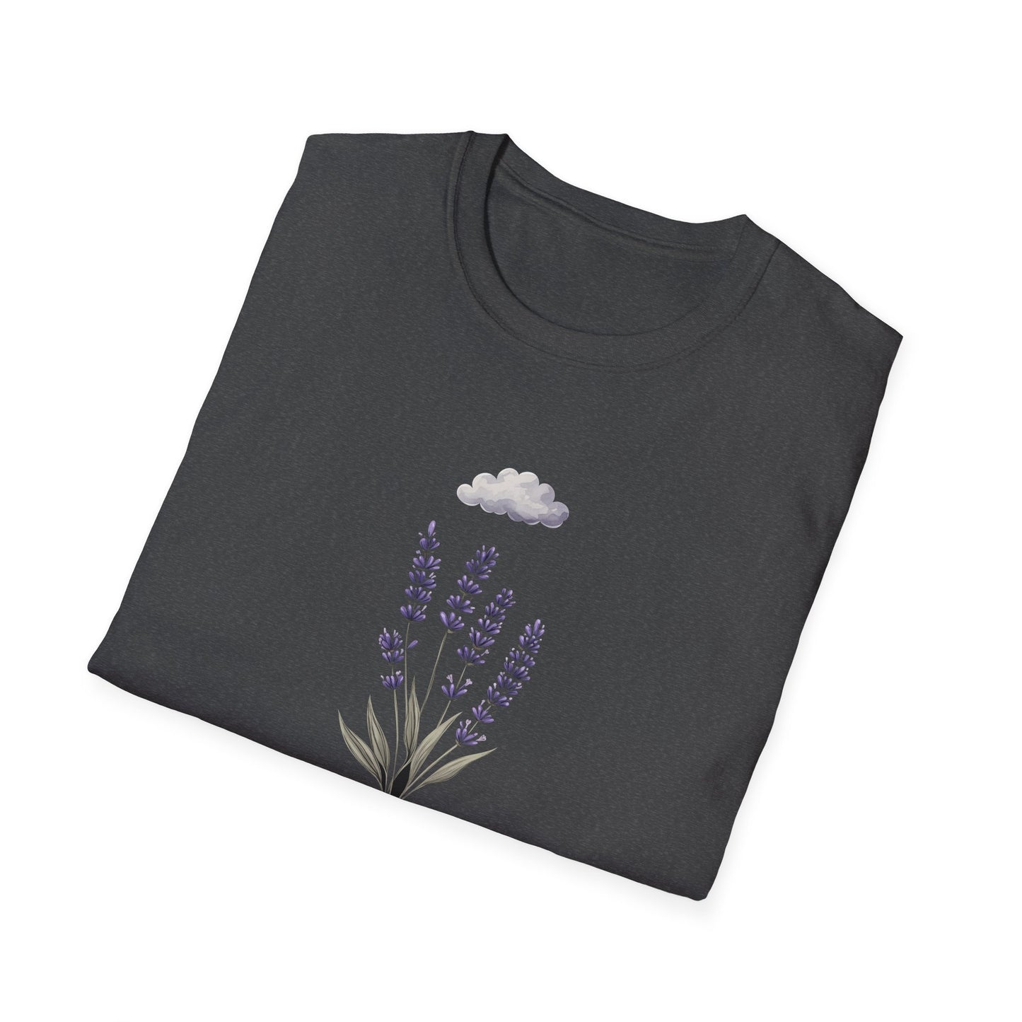 Lavender Calm T-Shirt | Wildflower Shirt for Women | Botanical Nature Mood Tee | Minimalist Floral T-Shirt | Soft Retro Gift for Her