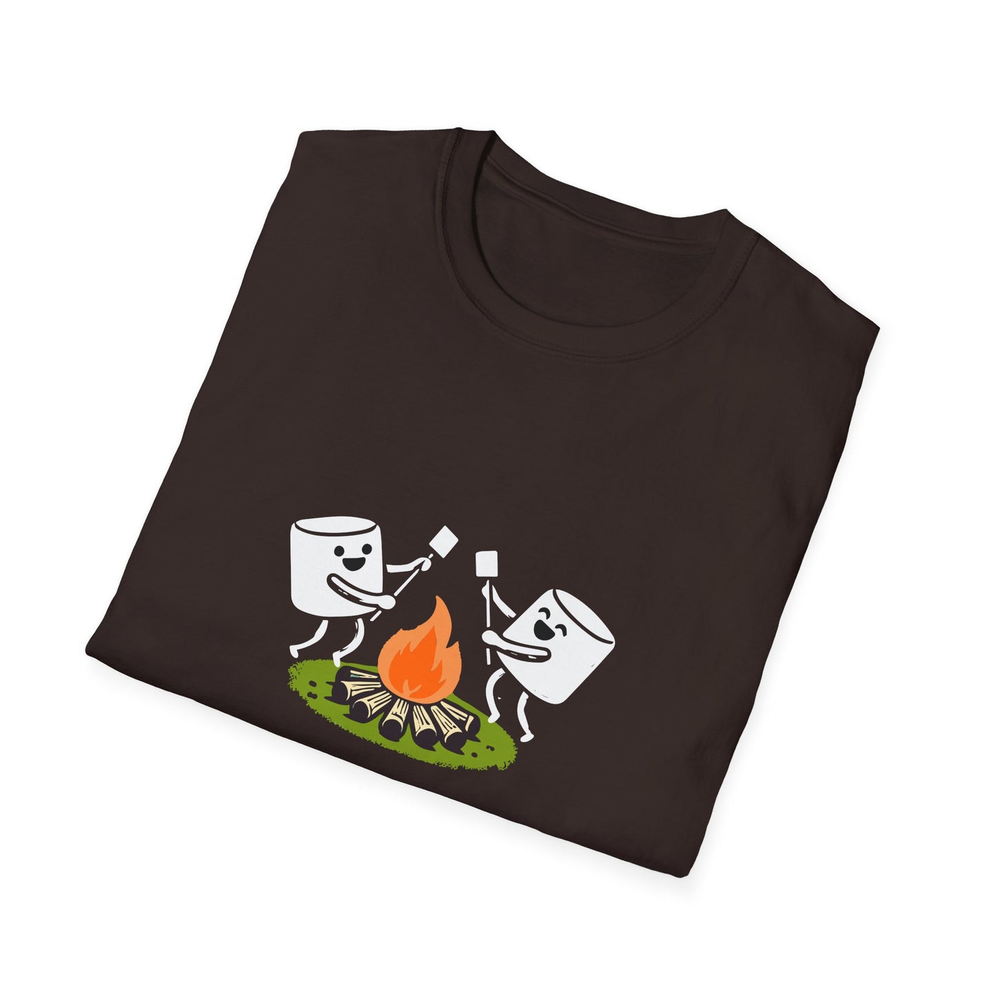Campfire Dancing Marshmallows T-Shirt - Cute Outdoor Camping Graphic Tee