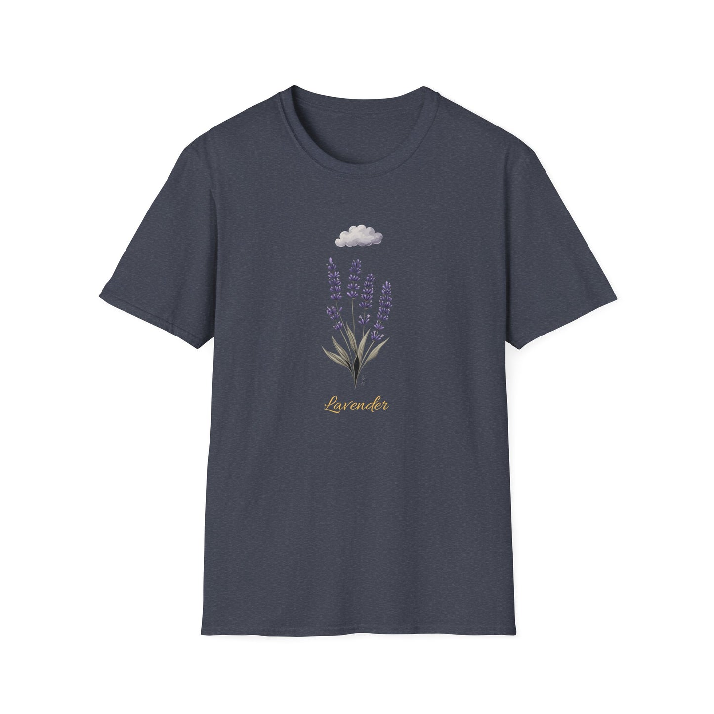 Lavender Calm T-Shirt | Wildflower Shirt for Women | Botanical Nature Mood Tee | Minimalist Floral T-Shirt | Soft Retro Gift for Her