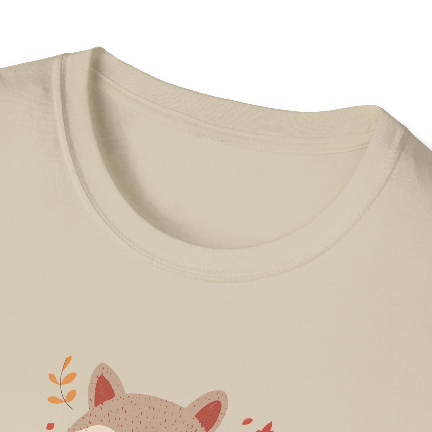 Crisp Air, Cozy Layers T-Shirt | Cute Fox Fall T-Shirt | Cozy Autumn Vibes Tee | Woodland Animal Sweater Shirt | Fall Coffee Lovers Shirt