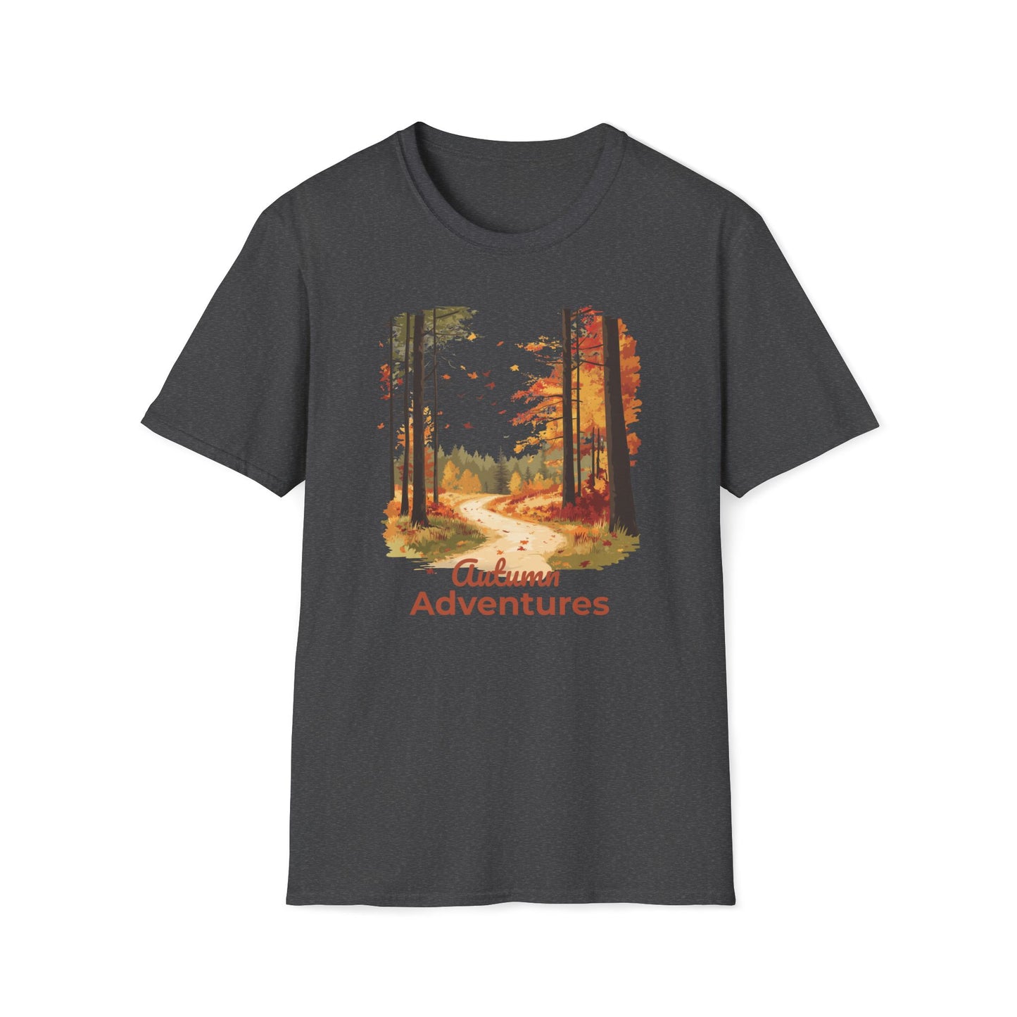Autumn Adventures T-shirt - Cozy Fall Forest Nature Design Tee for Outdoor Enthusiasts, Hiking Lovers, Fall Hiker Shirt