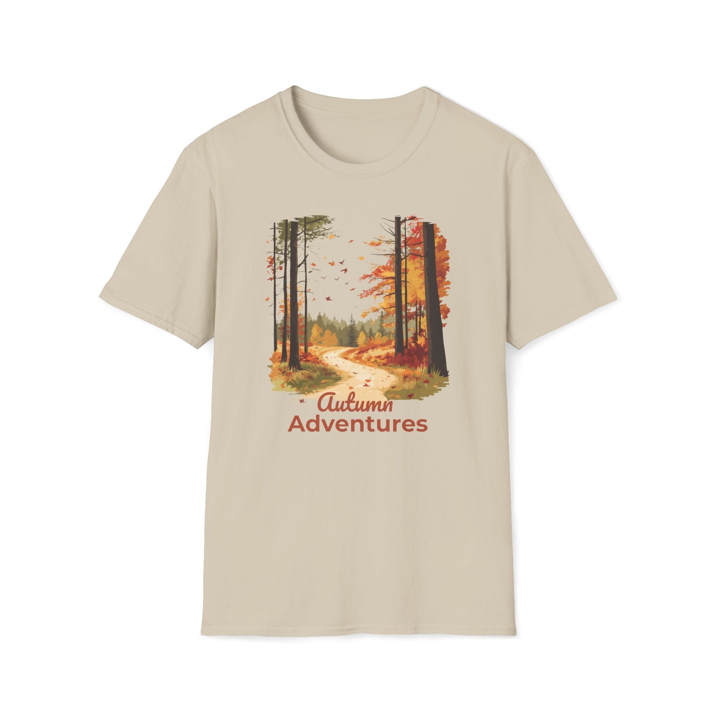 Autumn Adventures T-shirt - Cozy Fall Forest Nature Design Tee for Outdoor Enthusiasts, Hiking Lovers, Fall Hiker Shirt