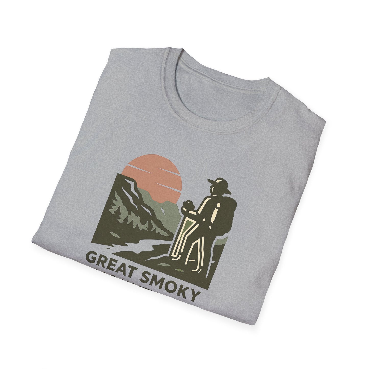 Great Smoky Mountains National Park Shirt | Vintage Hiking T-Shirt with Coordinates | Smoky Mountains Hiker Gift | Retro Nature Lover Tee
