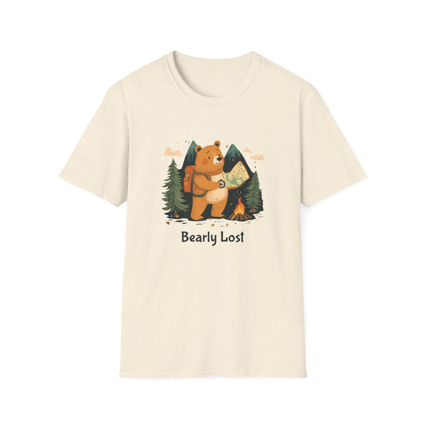 Bearly Lost Funny Hiking T-Shirt | Sarcastic Bear Outdoor Adventure Tee | Perfect Gift for Husband or Boyfriend | Nature Lover Camping Shirt