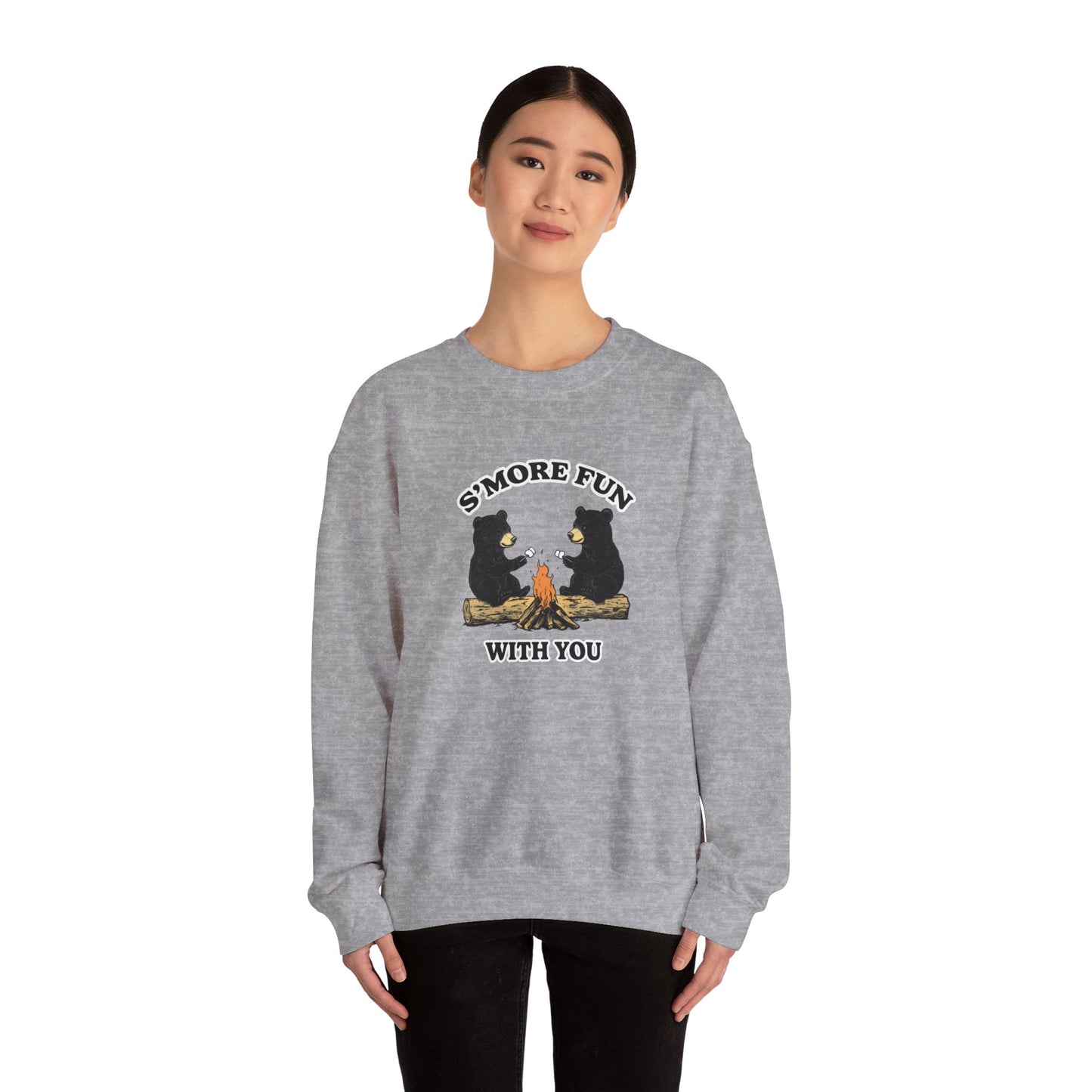 S'more Fun With You Sweatshirt, Bestie Gift, Autumn Camping Shirt, Best Friend S'more Lover, Cozy Campfire Sweatshirt, Hiking & Camping