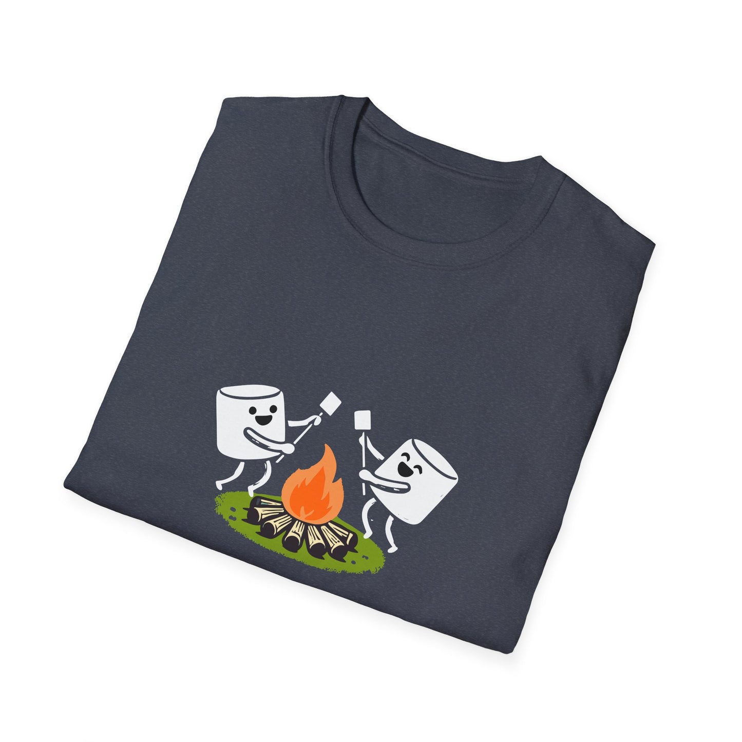 Campfire Dancing Marshmallows T-Shirt - Cute Outdoor Camping Graphic Tee
