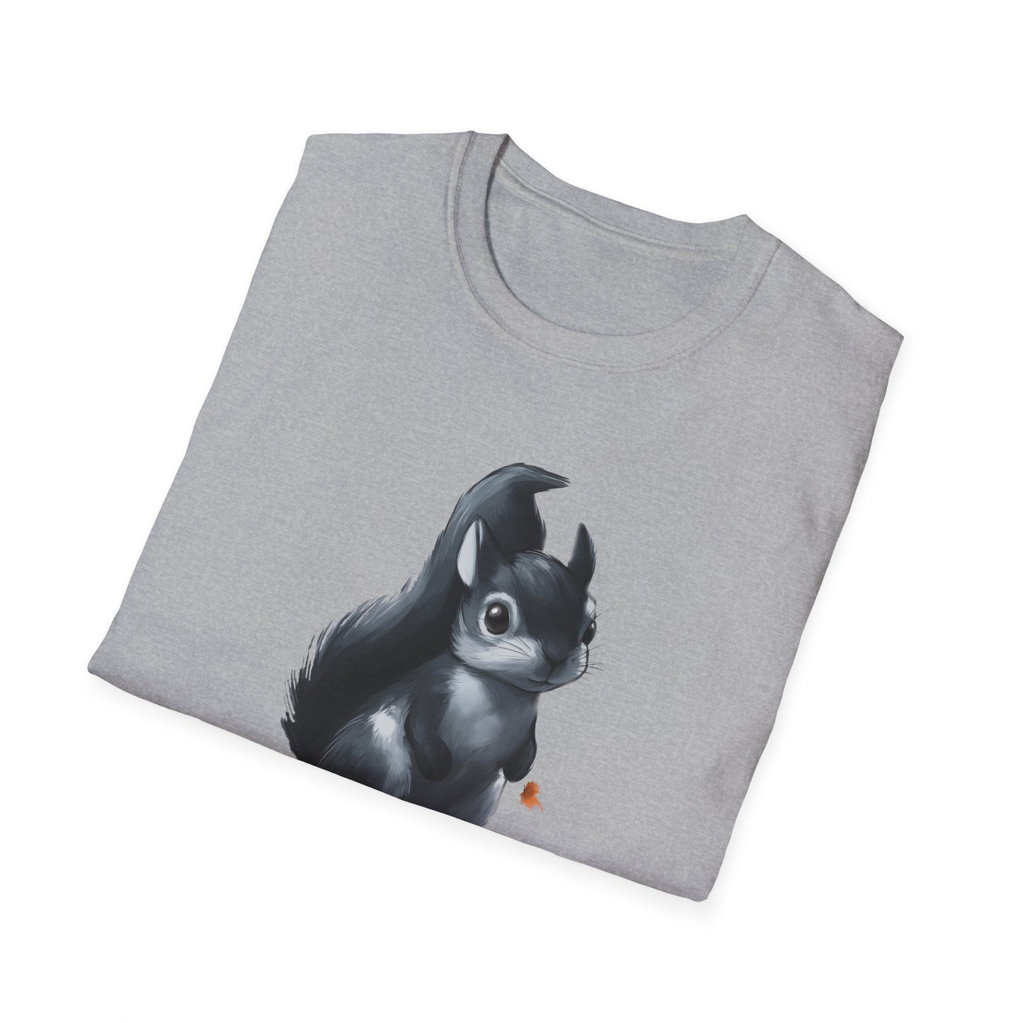 Cute Black Squirrel T-Shirt - Fall Animal Graphic Tee - Woodland Wildlife Shirt - Cozy Autumn Apparel - Nature Lover's Gift
