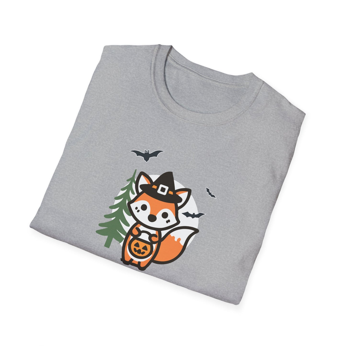 Cute Fox Halloween Trick or Treat T-Shirt | Adorable National Park Animal Illustration Tee | Perfect for Halloween and Nature Lovers