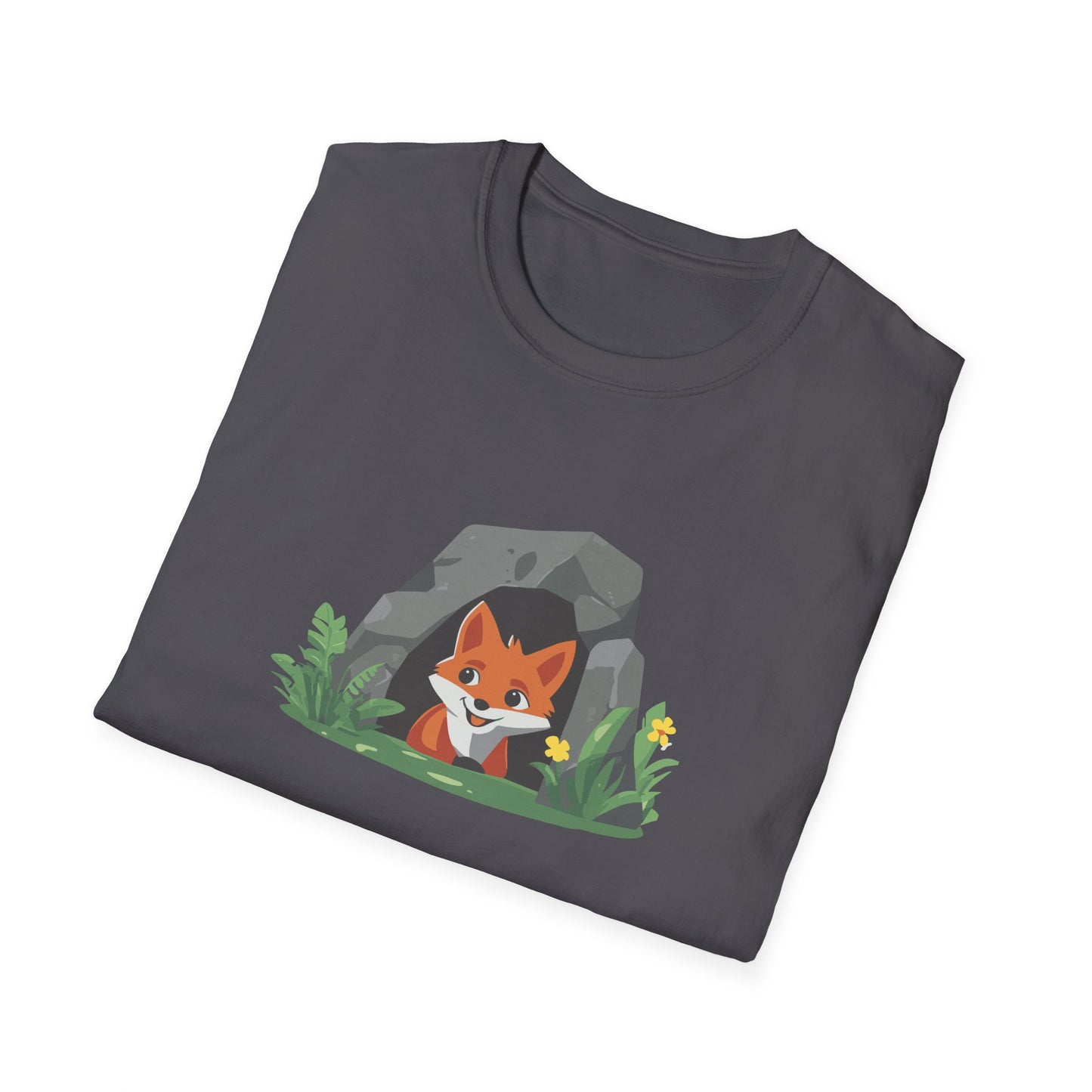 Adorable Fox Cave T-Shirt | Cute Woodland Animal Graphic Tee | Perfect for Nature Lovers, National Park Enthusiasts, and Outdoor Adventures