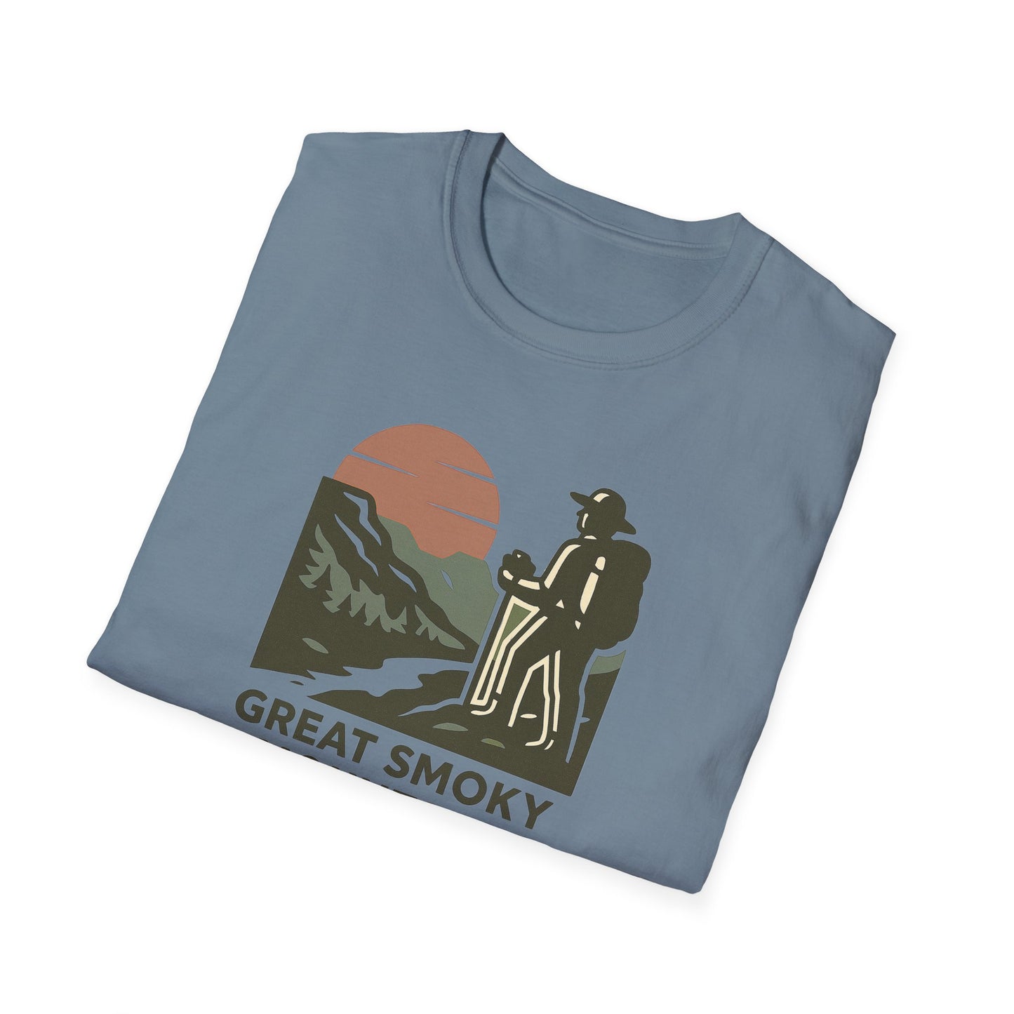 Great Smoky Mountains National Park Shirt | Vintage Hiking T-Shirt with Coordinates | Smoky Mountains Hiker Gift | Retro Nature Lover Tee