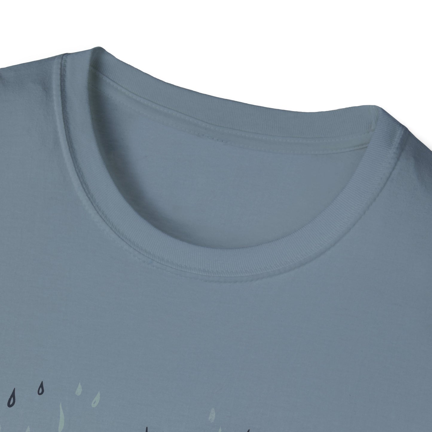 Rain Lover T-Shirt | Cozy Minimalist Aesthetic | Umbrella Rainy Day Outfit | Weather Lover Gift | Fall & Spring Fashion | Introvert Gift