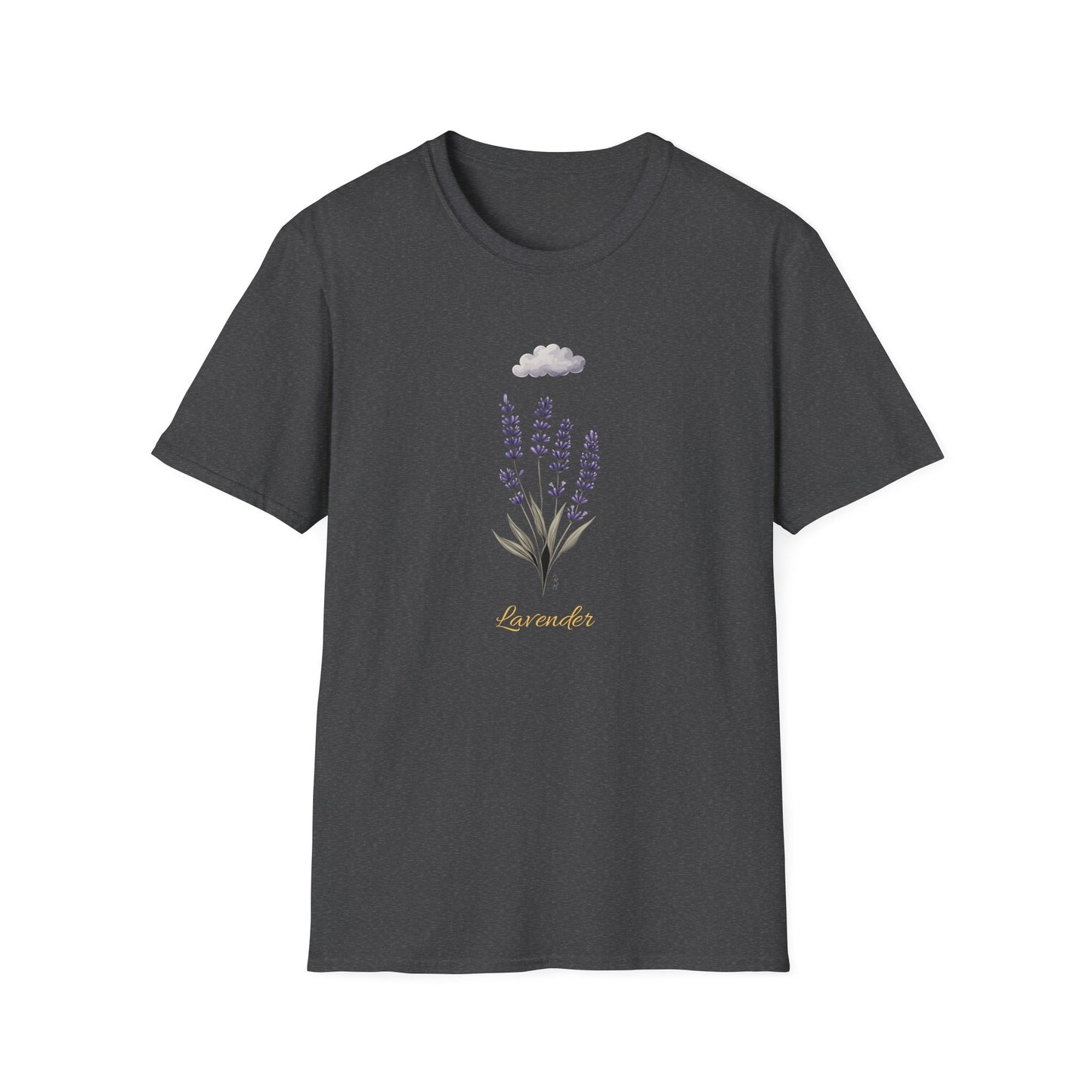 Lavender Calm T-Shirt | Wildflower Shirt for Women | Botanical Nature Mood Tee | Minimalist Floral T-Shirt | Soft Retro Gift for Her