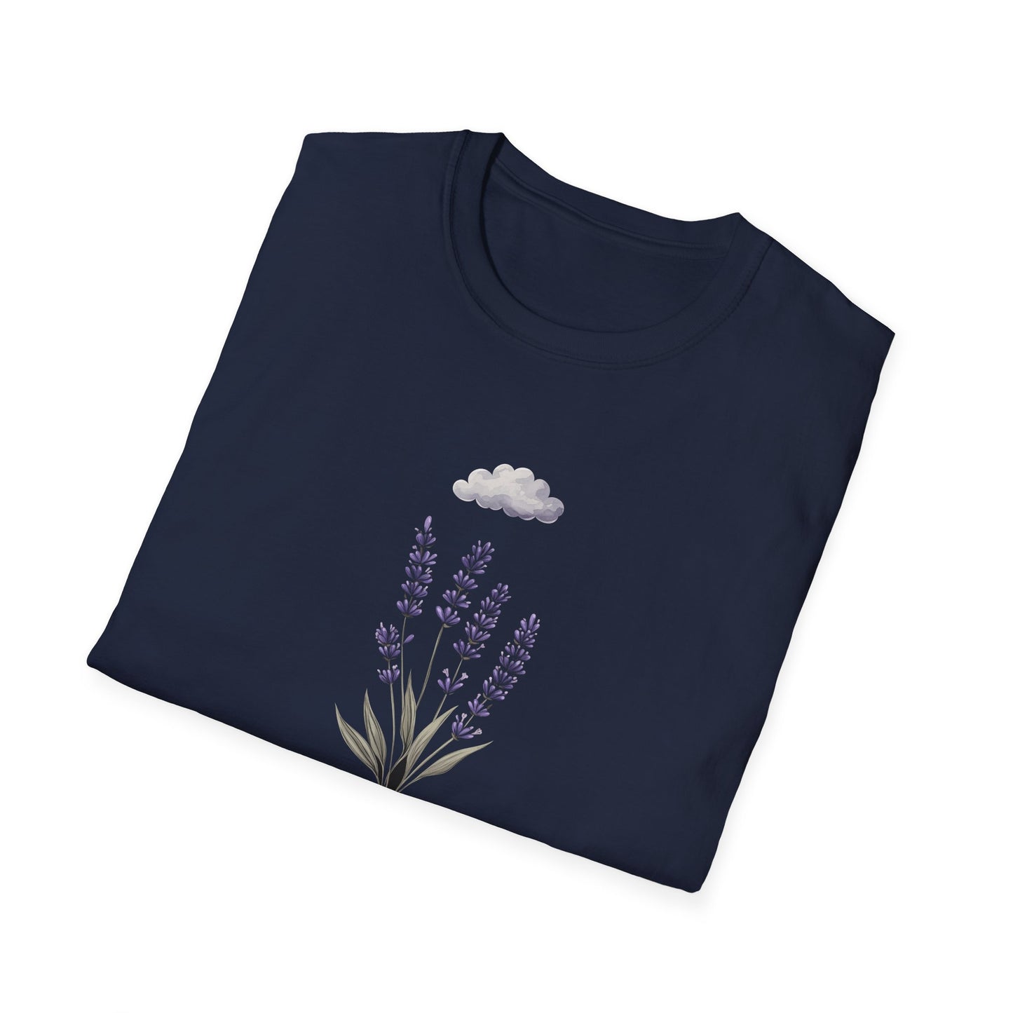Lavender Calm T-Shirt | Wildflower Shirt for Women | Botanical Nature Mood Tee | Minimalist Floral T-Shirt | Soft Retro Gift for Her