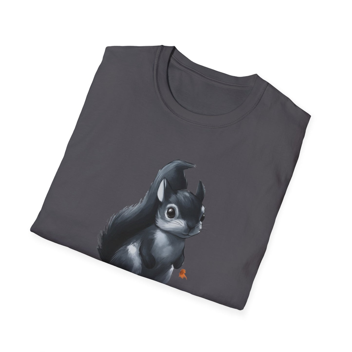 Cute Black Squirrel T-Shirt - Fall Animal Graphic Tee - Woodland Wildlife Shirt - Cozy Autumn Apparel - Nature Lover's Gift