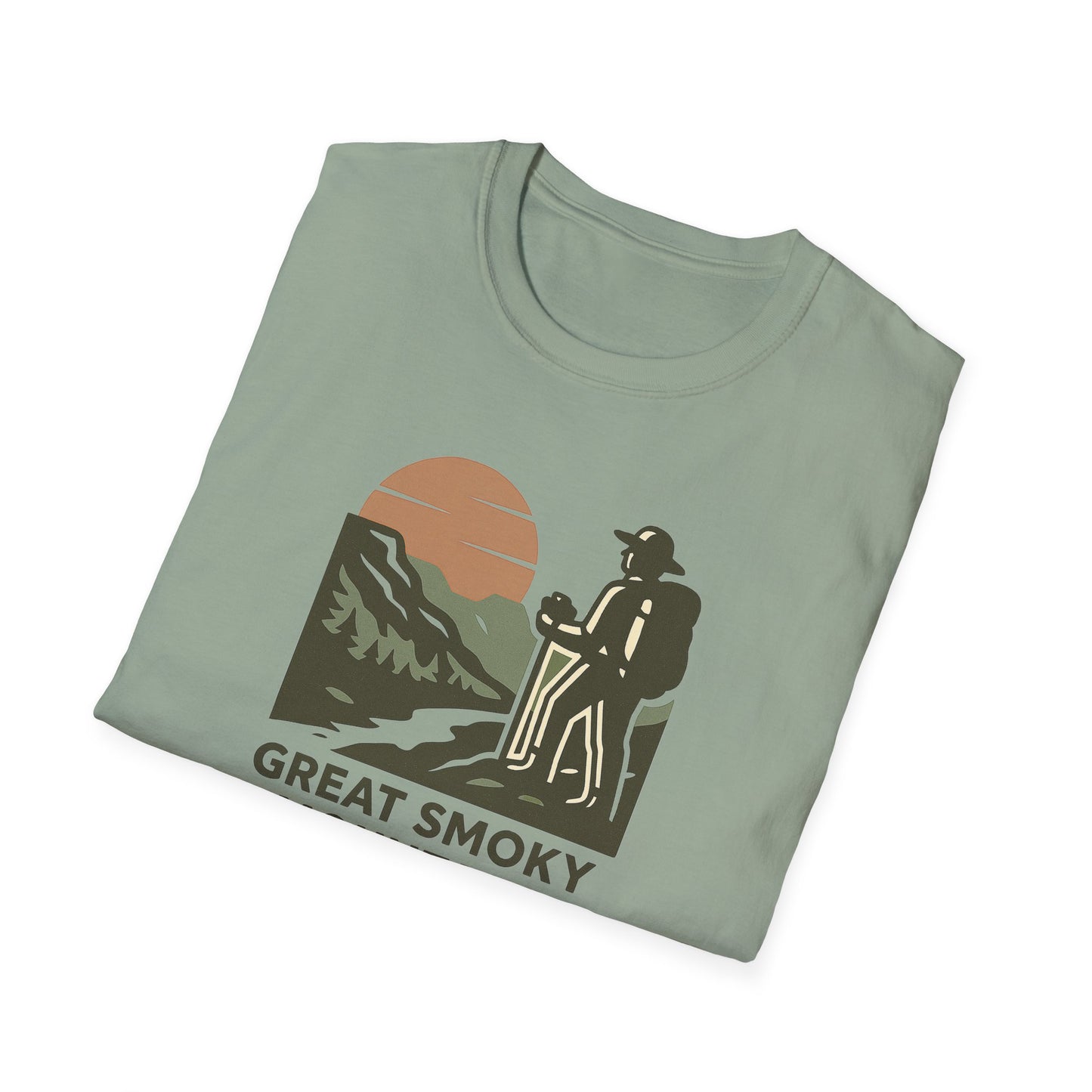 Great Smoky Mountains National Park Shirt | Vintage Hiking T-Shirt with Coordinates | Smoky Mountains Hiker Gift | Retro Nature Lover Tee