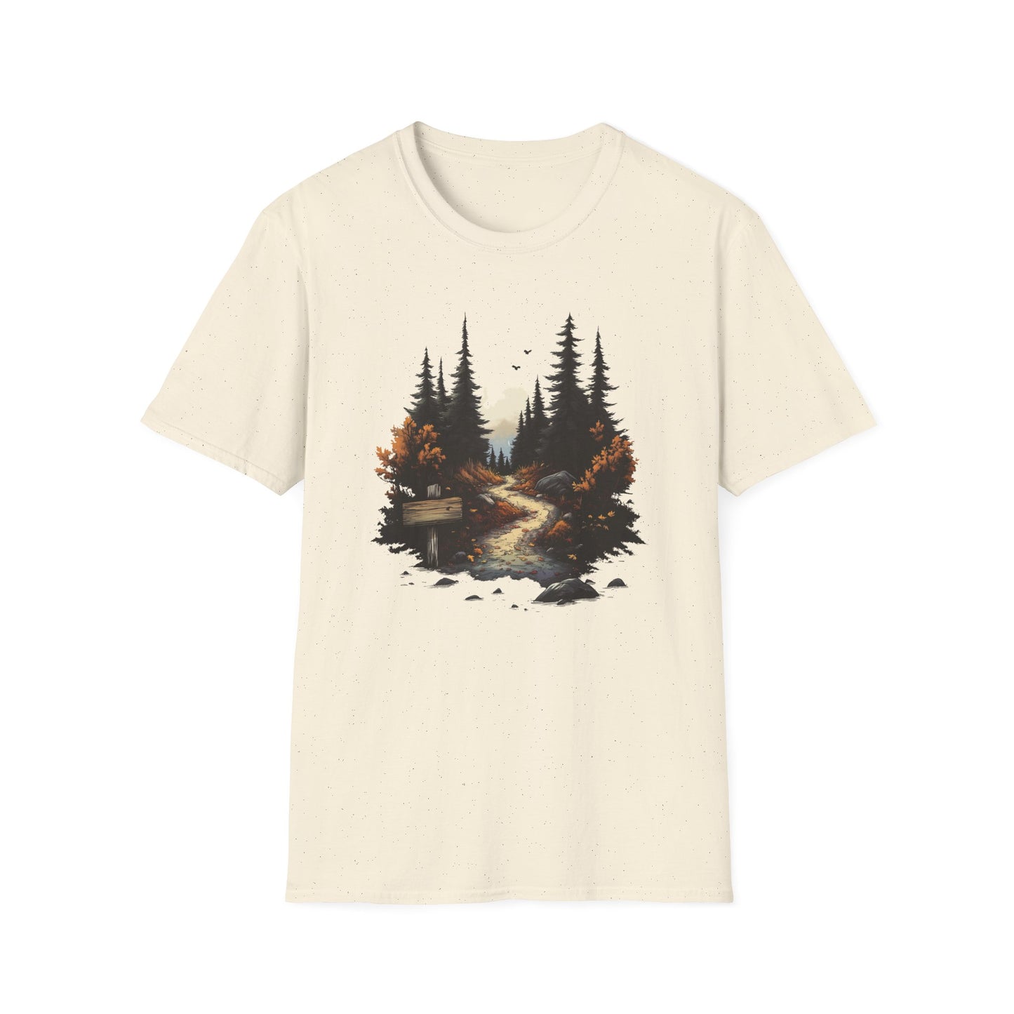 Autumn Trails Await T-Shirt | Fall Hiking Shirt | Nature-Inspired Adventure Tee | Perfect for Hikers and Outdoor Lovers