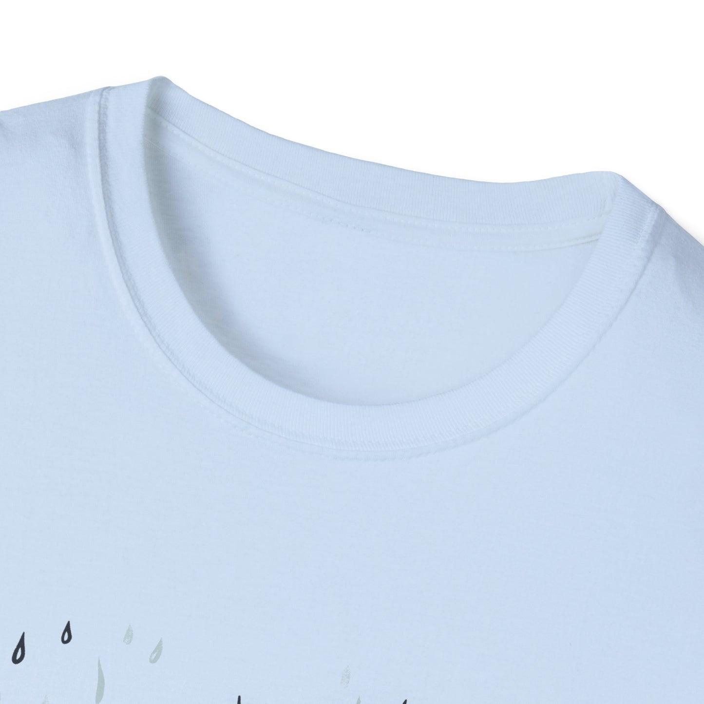 Rain Lover T-Shirt | Cozy Minimalist Aesthetic | Umbrella Rainy Day Outfit | Weather Lover Gift | Fall & Spring Fashion | Introvert Gift