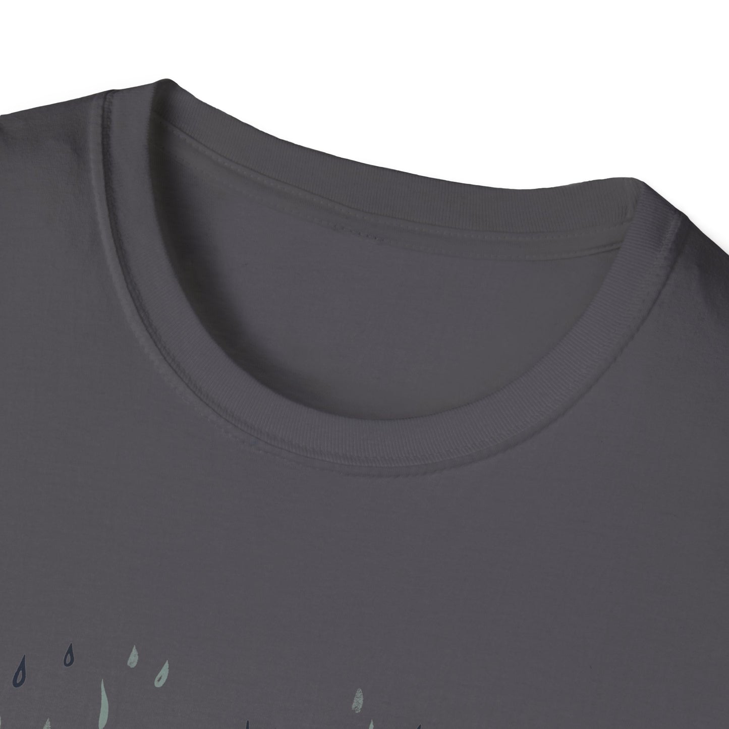 Rain Lover T-Shirt | Cozy Minimalist Aesthetic | Umbrella Rainy Day Outfit | Weather Lover Gift | Fall & Spring Fashion | Introvert Gift