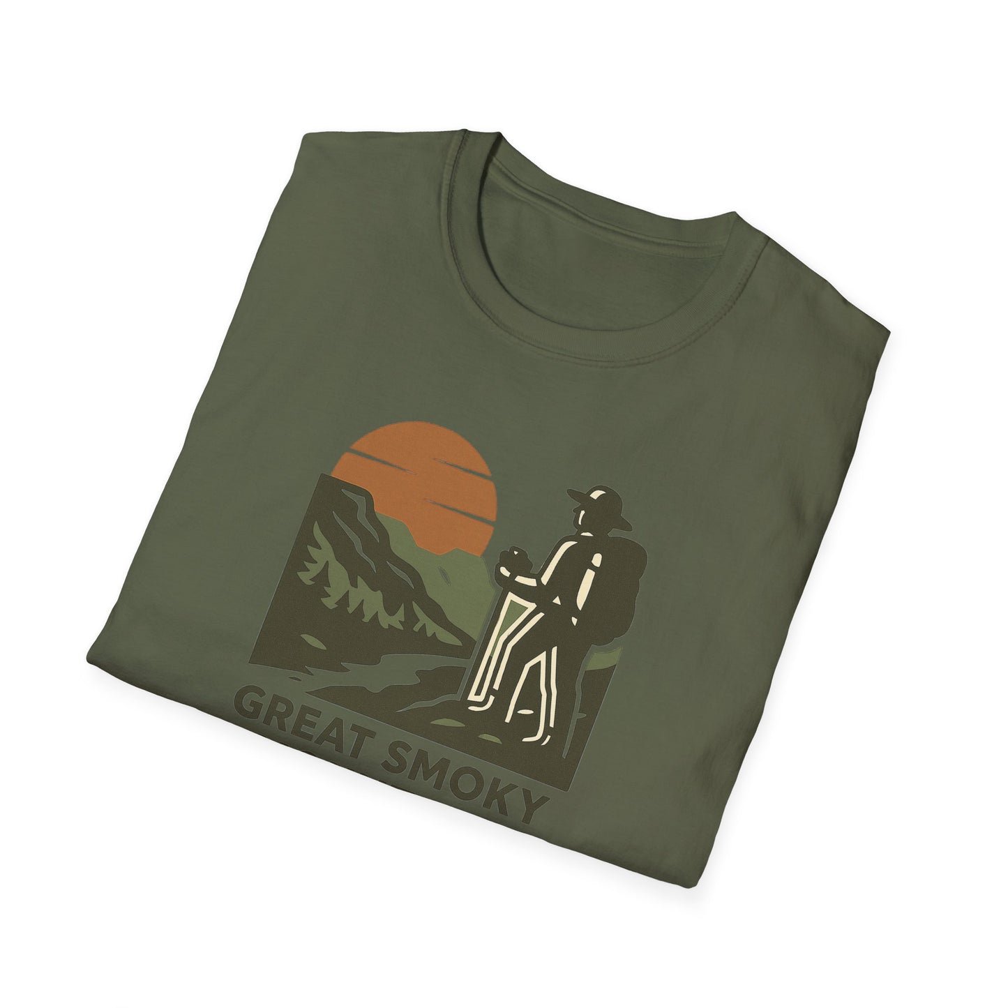 Great Smoky Mountains National Park Shirt | Vintage Hiking T-Shirt with Coordinates | Smoky Mountains Hiker Gift | Retro Nature Lover Tee