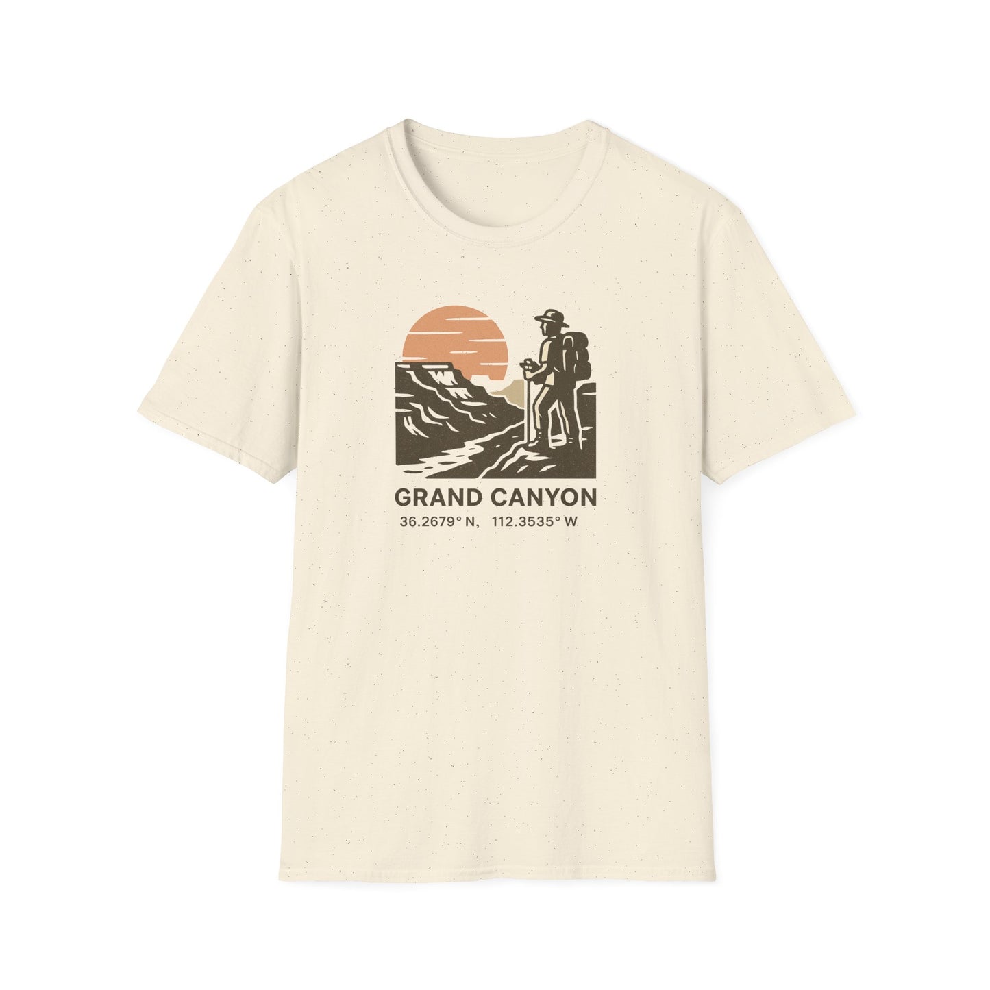 Grand Canyon Shirt with Coordinates | Vintage National Park Hiking Tee | Arizona Nature T-Shirt | Rim to Rim Trail Shirt | Outdoor hike Gift