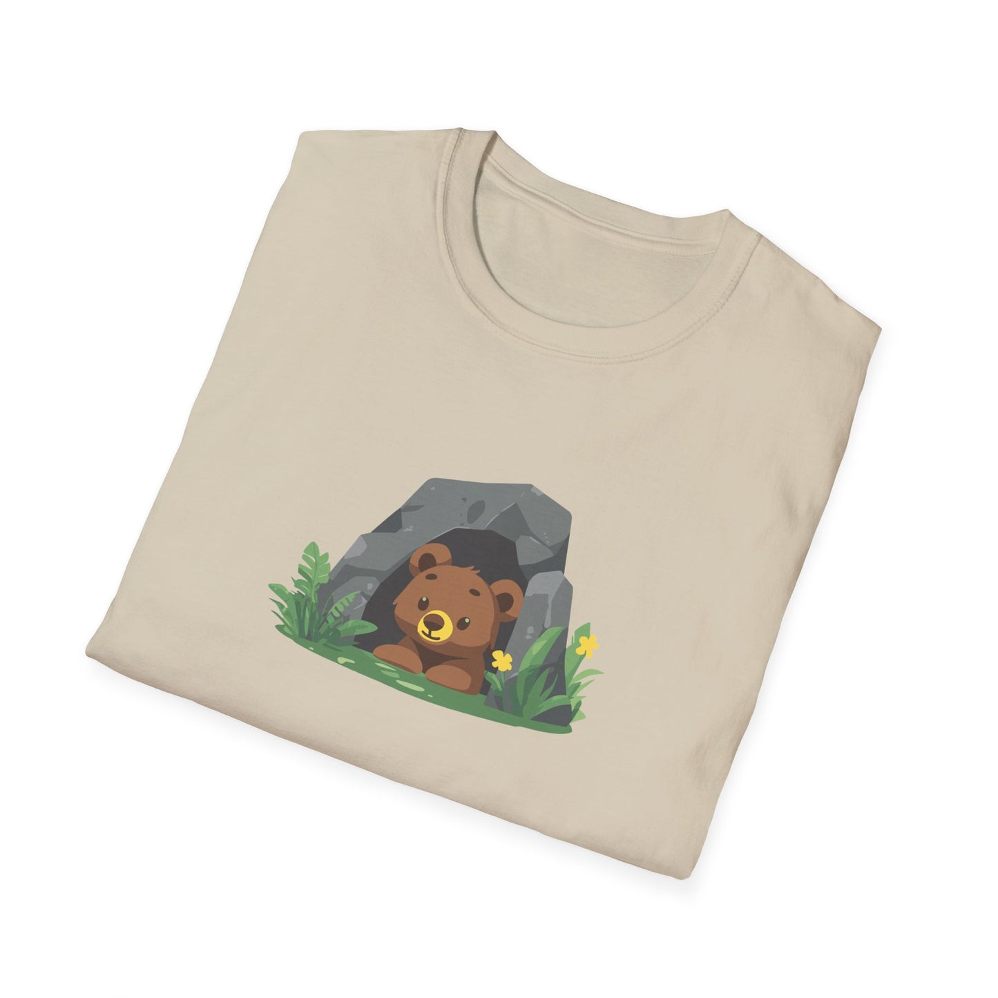 Adorable Bear Cave T-Shirt | Cute Woodland Animal Graphic Tee | Perfect for Nature Lovers, National Park Enthusiasts, and Outdoor Adventures