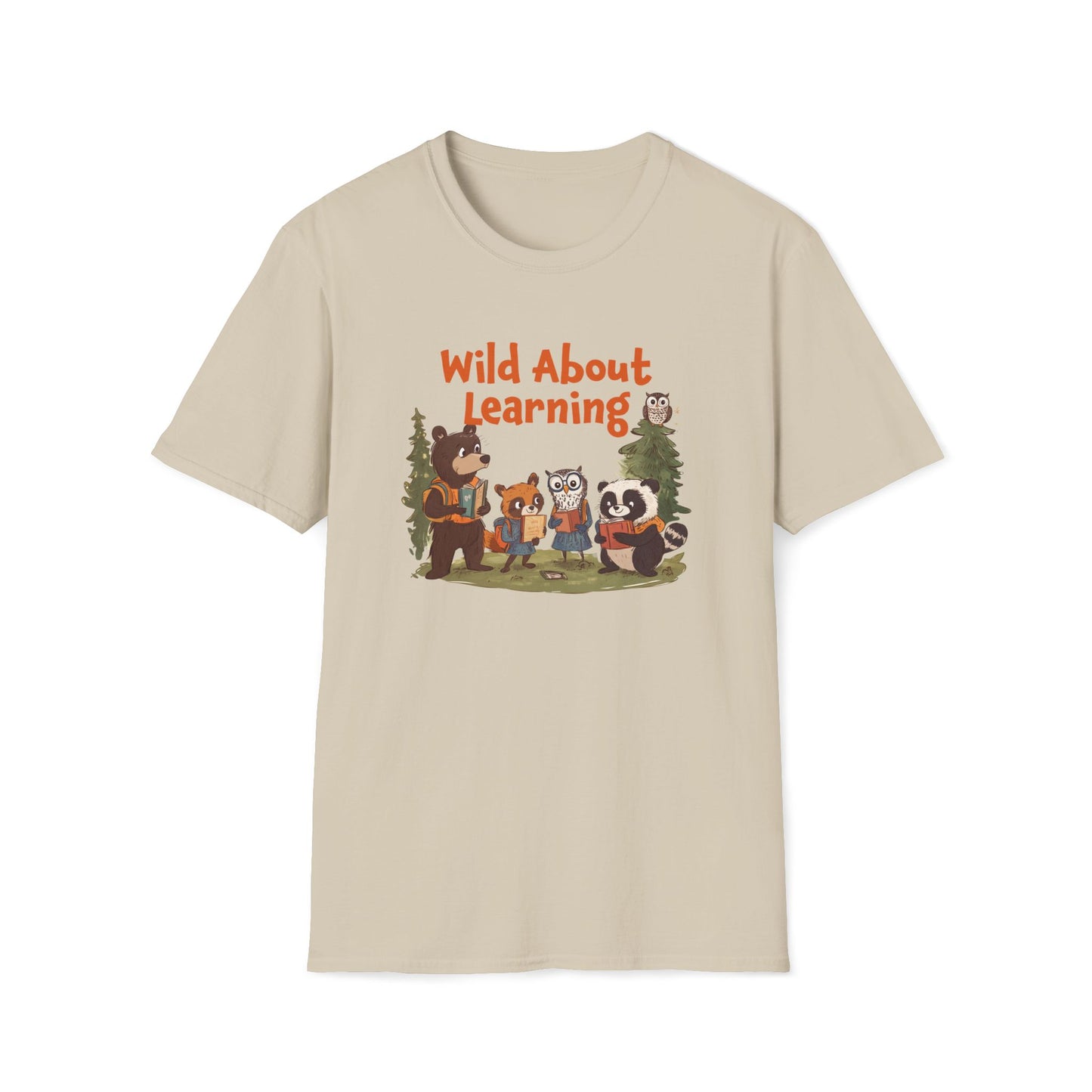 Woodland Animals Back to School T-Shirt, Cute forest Animals Teacher Gift, Wild for Learning, Nature Lover Shirt, Gift for Teachers
