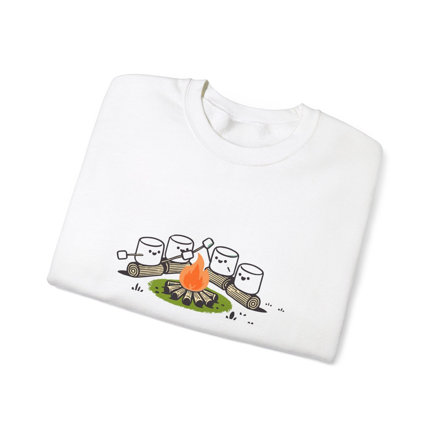 Campfire Marshmallows Sweatshirt - Cute Outdoor Camping Graphic Sweatshirt | Unisex