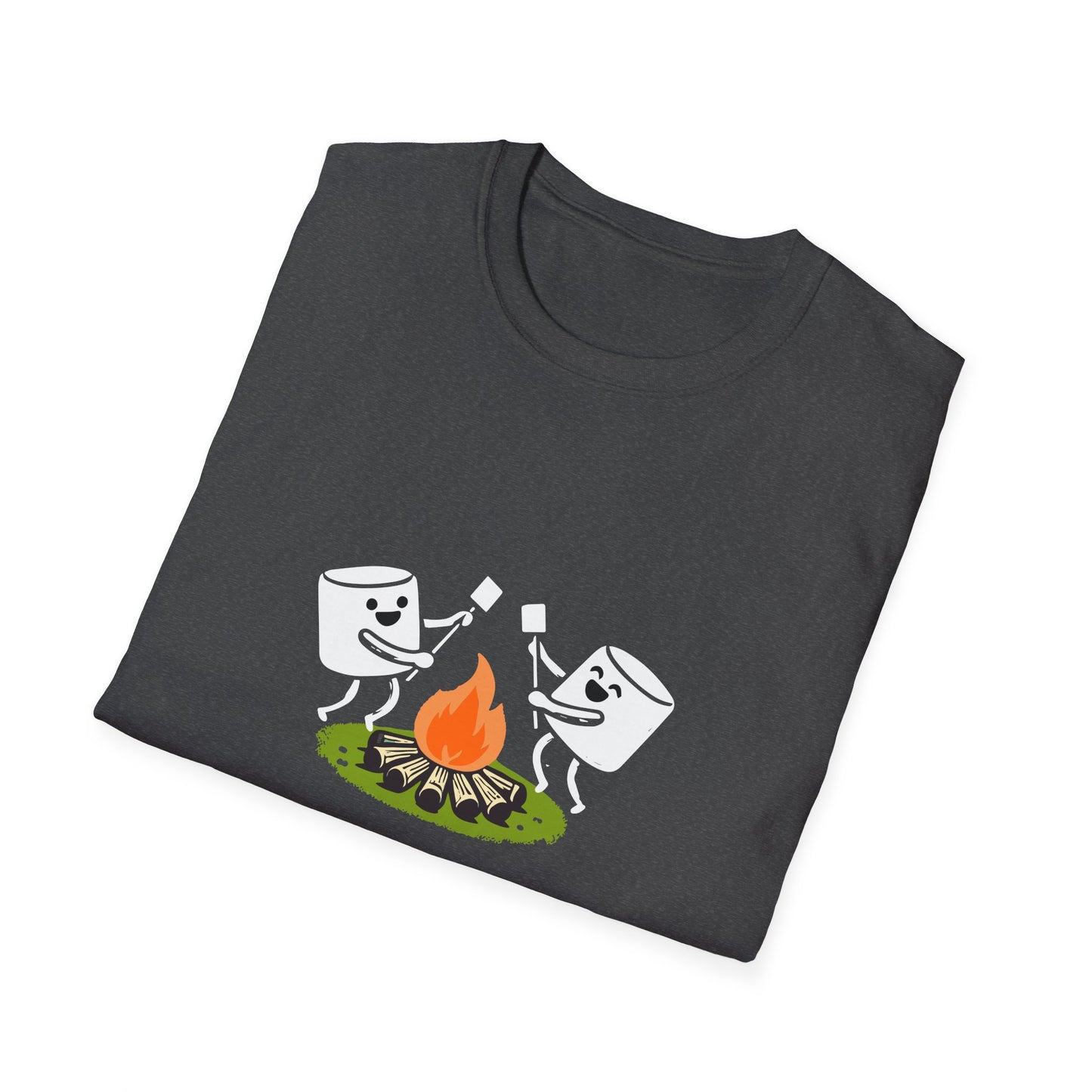 Campfire Dancing Marshmallows T-Shirt - Cute Outdoor Camping Graphic Tee
