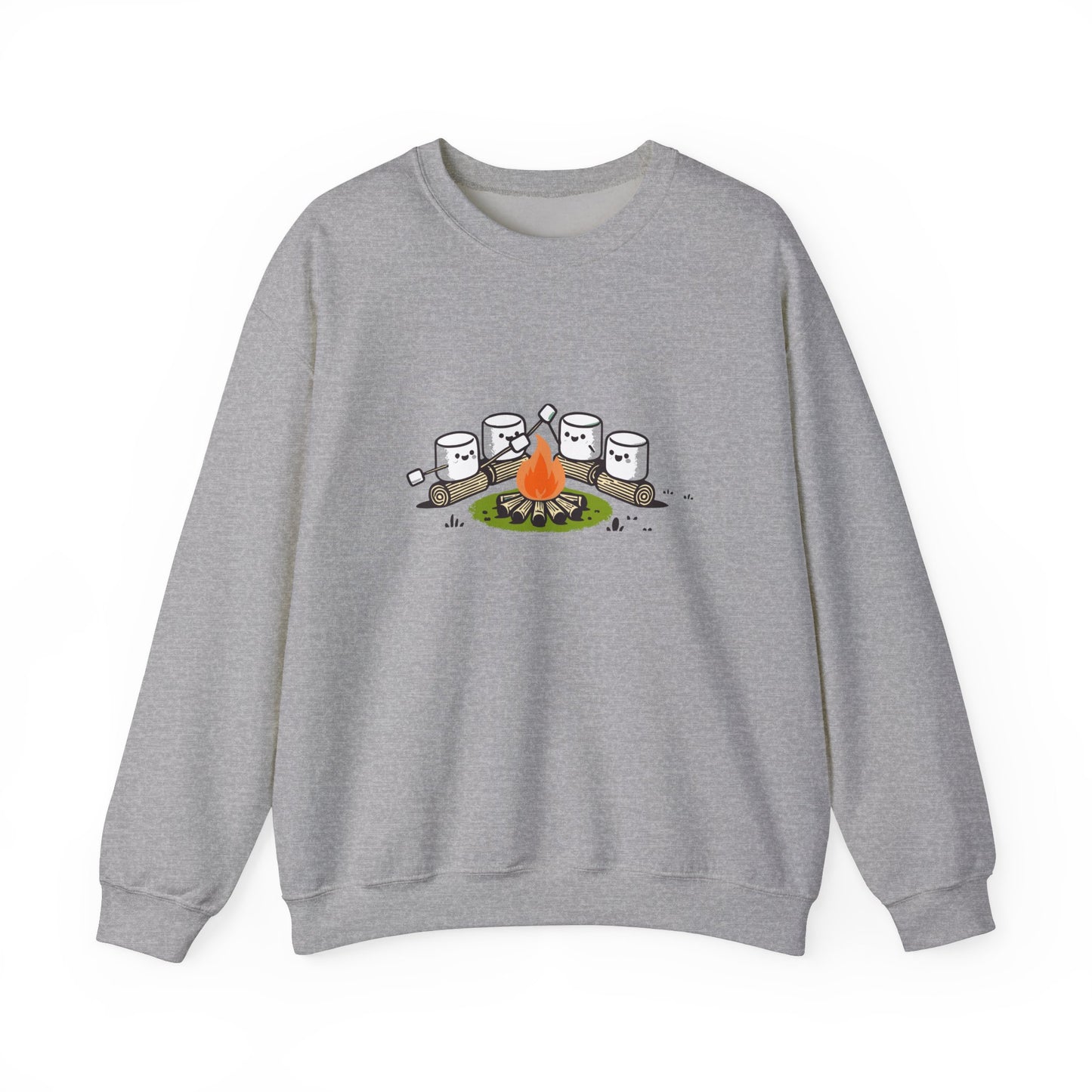 Campfire Marshmallows Sweatshirt - Cute Outdoor Camping Graphic Sweatshirt | Unisex