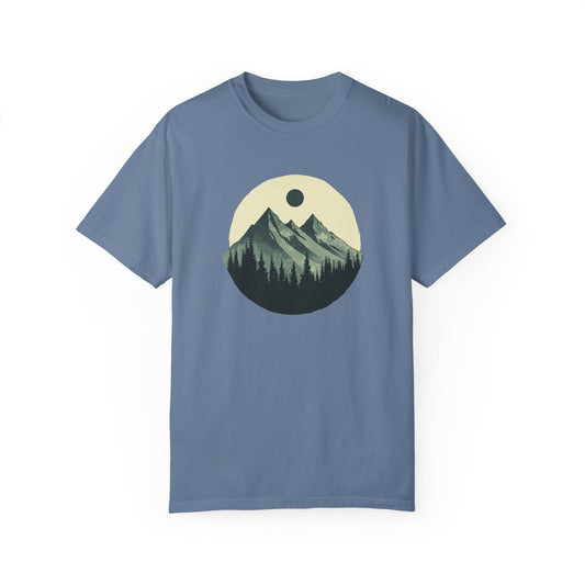 Mountain Peaks Nature T-Shirt - Minimalist Mountain Design | Outdoor Graphic Tee | Adventure Apparel