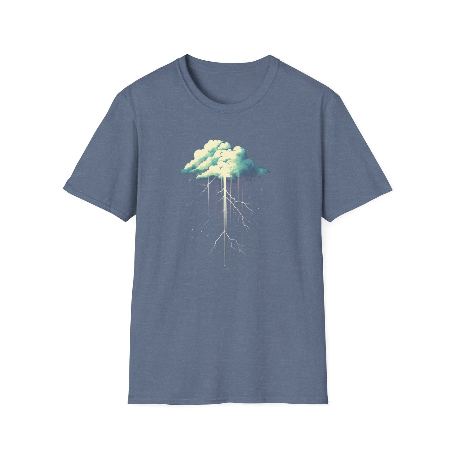 Lightning Storm T-Shirt | Minimalist Thunderstorm Graphic Tee | Meteorology Shirt Gift for Weather Enthusiasts