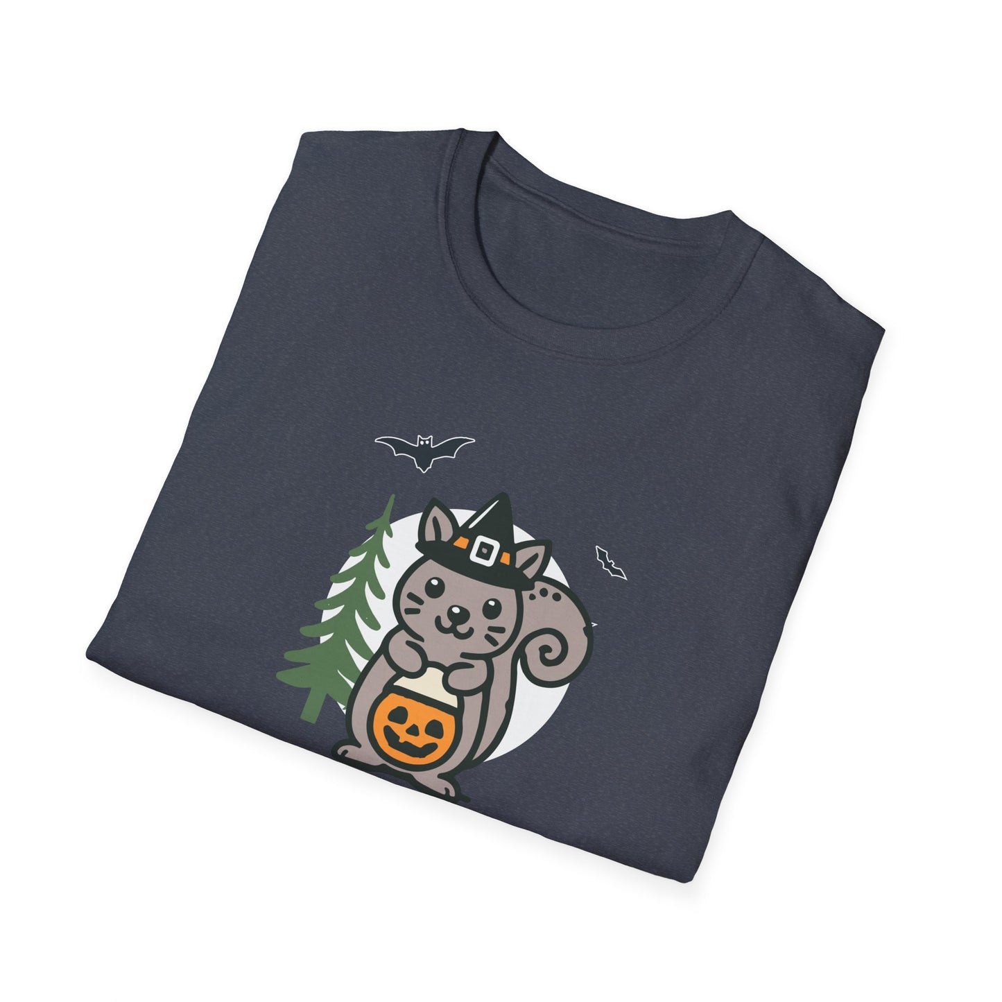 Cute Squirrel Halloween Trick or Treat T-Shirt | Adorable National Park Animal Illustration Tee | Perfect for Halloween and Nature Lovers