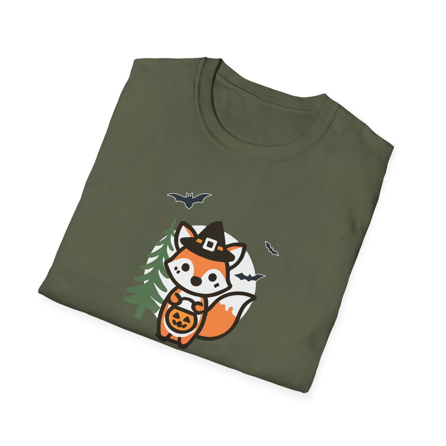 Cute Fox Halloween Trick or Treat T-Shirt | Adorable National Park Animal Illustration Tee | Perfect for Halloween and Nature Lovers