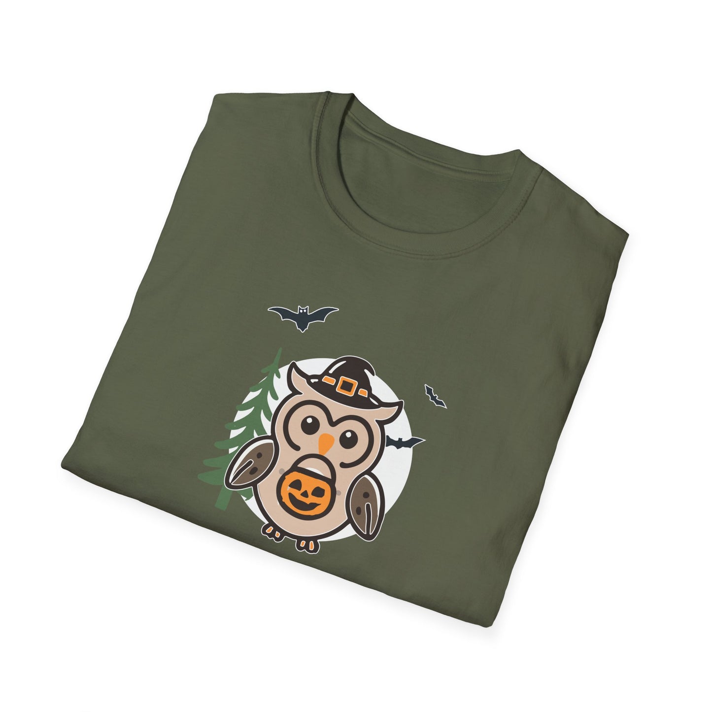 Cute Owl Halloween Trick or Treat T-Shirt | Adorable National Park Animal Illustration Tee | Perfect for Halloween and Nature Lovers