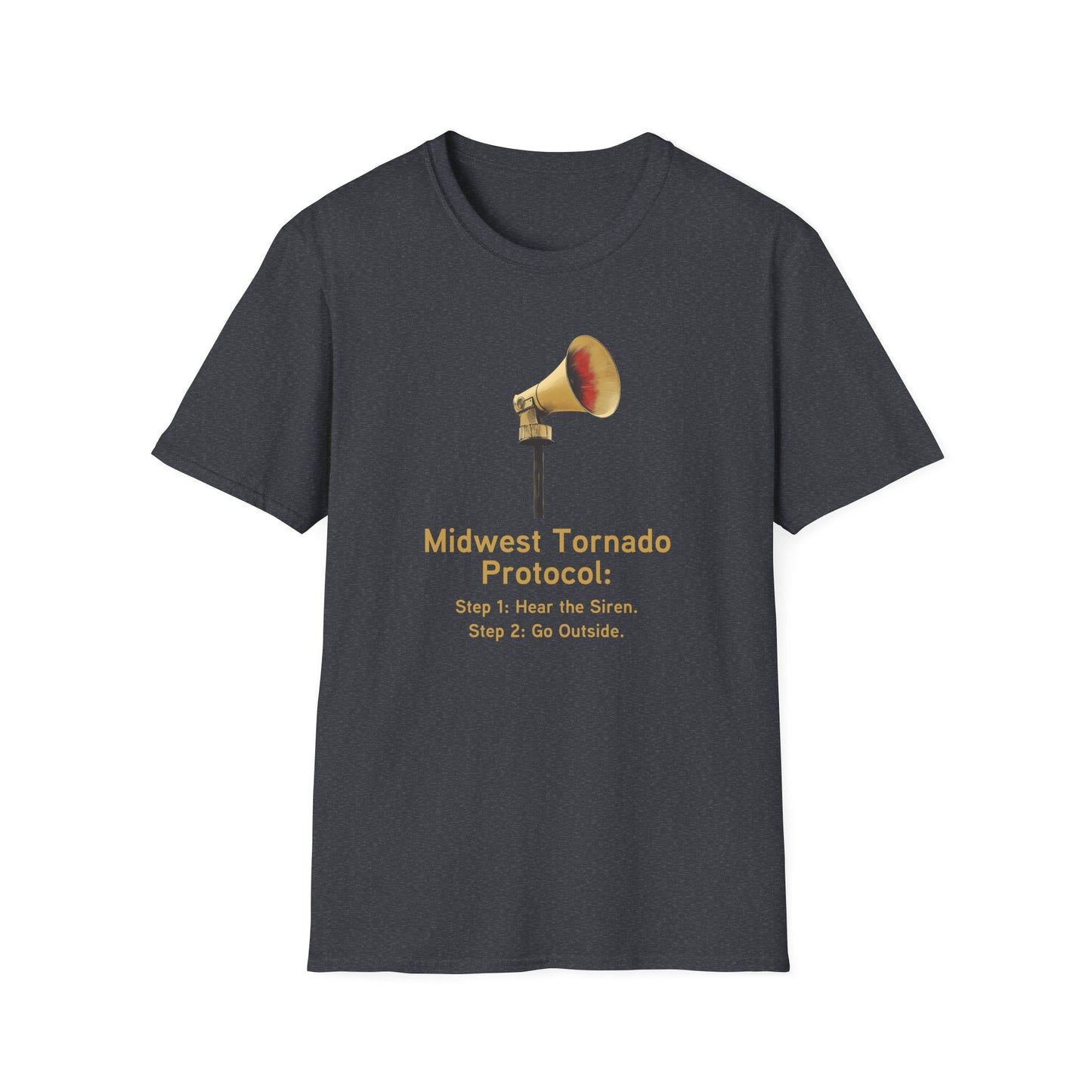 Midwest Tornado Protocol T-Shirt | Funny Midwest Weather Shirt | Storm Watching Tee | Tornado Siren Humor Shirt | Storm Chaser Gift