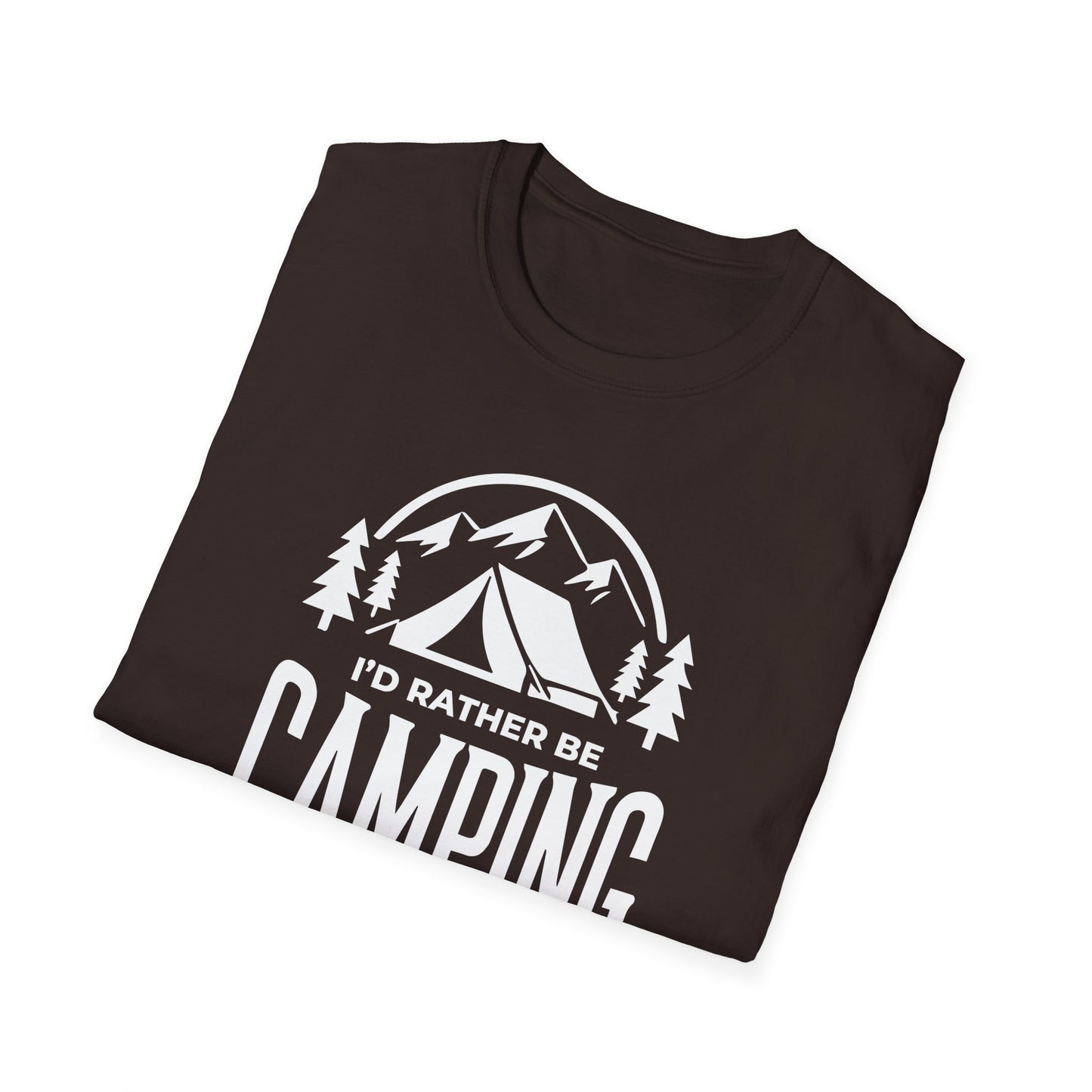 I'd Rather Be Camping T-Shirt | Camping Shirt for Outdoor Lovers | Nature Adventure Gift | Camp Life Tee | Hiking and Camping Apparel