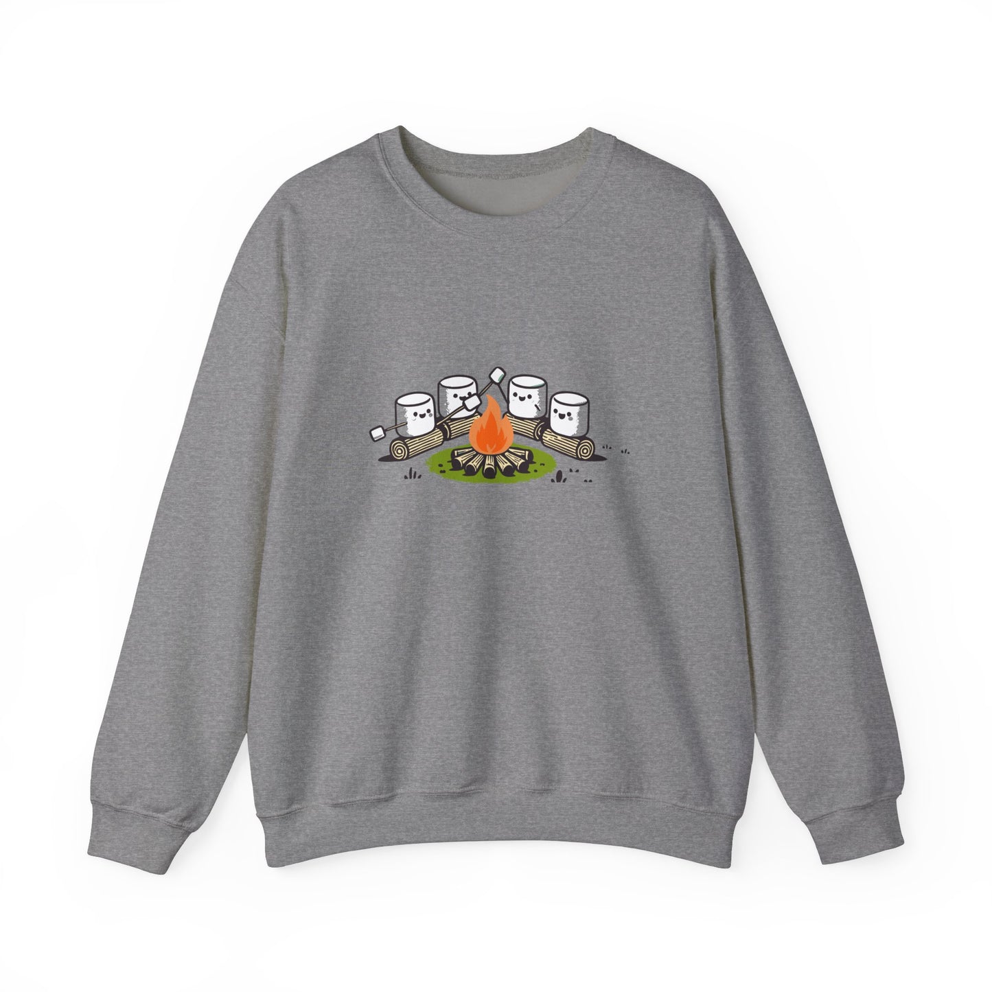 Campfire Marshmallows Sweatshirt - Cute Outdoor Camping Graphic Sweatshirt | Unisex