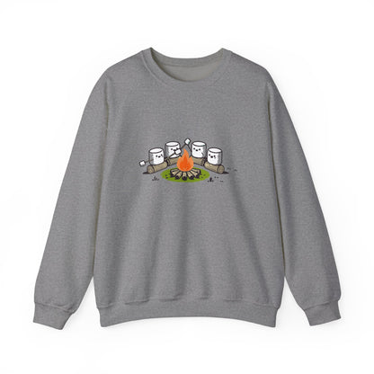 Campfire Marshmallows Sweatshirt - Cute Outdoor Camping Graphic Sweatshirt | Unisex