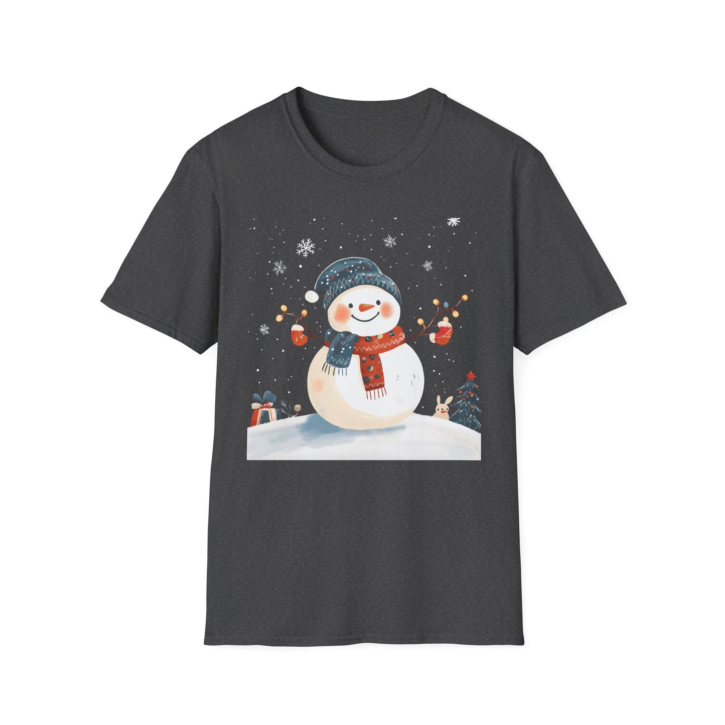 Winter Wonderland Snowman T-Shirt, Cute Holiday Shirt, Cozy Christmas Tee, Womens Winter Shirt, Snowflake T-Shirt, Festive Winter Apparel