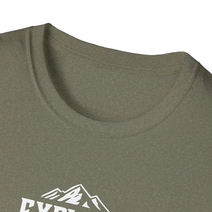 Mountain Adventure T-Shirt | Outdoor Nature Lover Tee, Hiking & Camping Shirt | Wilderness Exploration Apparel, Mountains and Paw Prints