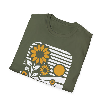 Sandhills Sunflower T-Shirt | Nature Inspired Tee | Sunflower Graphic Shirt | Outdoor Adventure Clothing