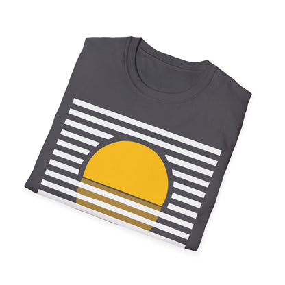 Minimal Rising Sun Graphic T-Shirt | Unisex